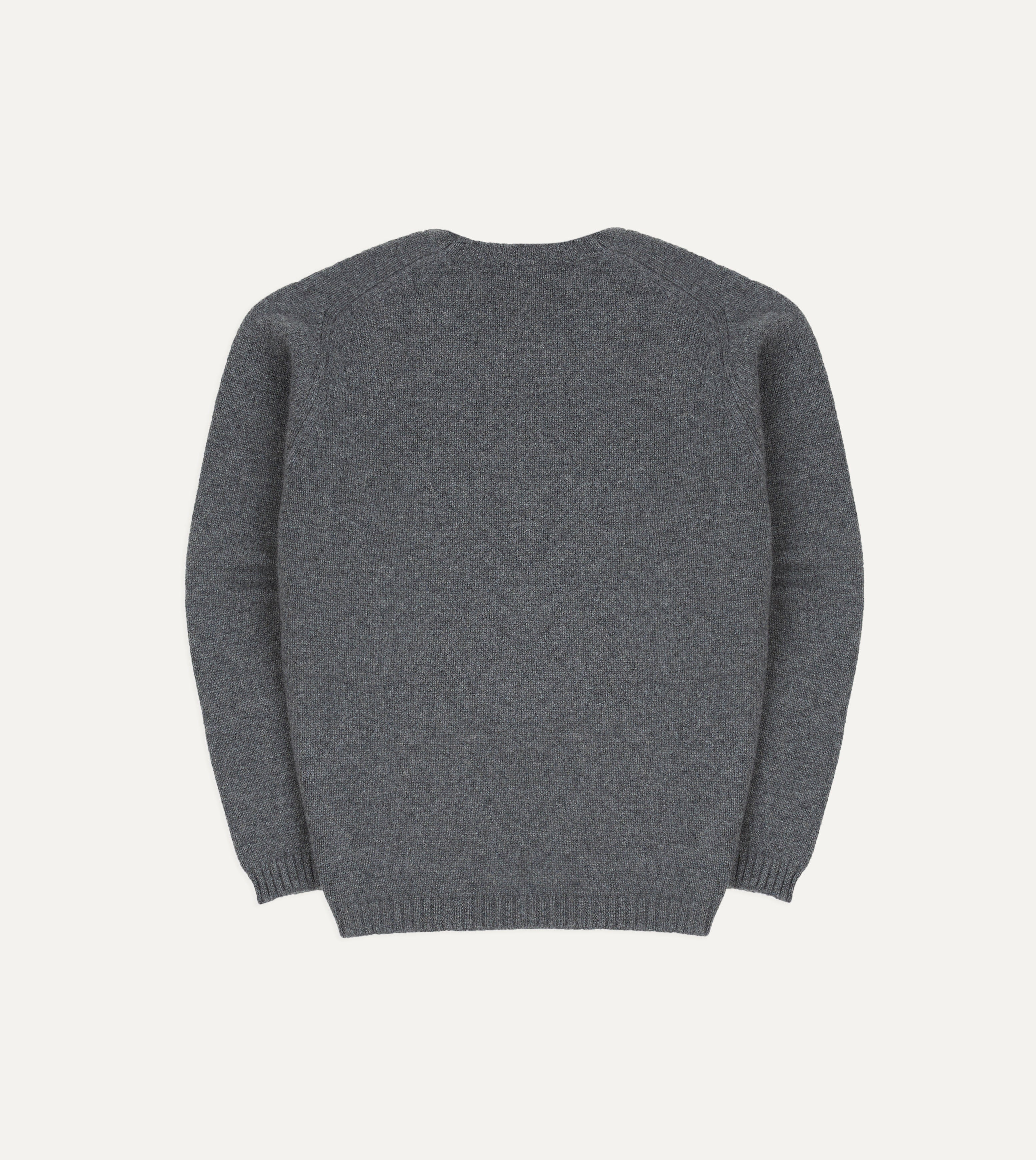 Grey Cashmere Crew Neck Jumper