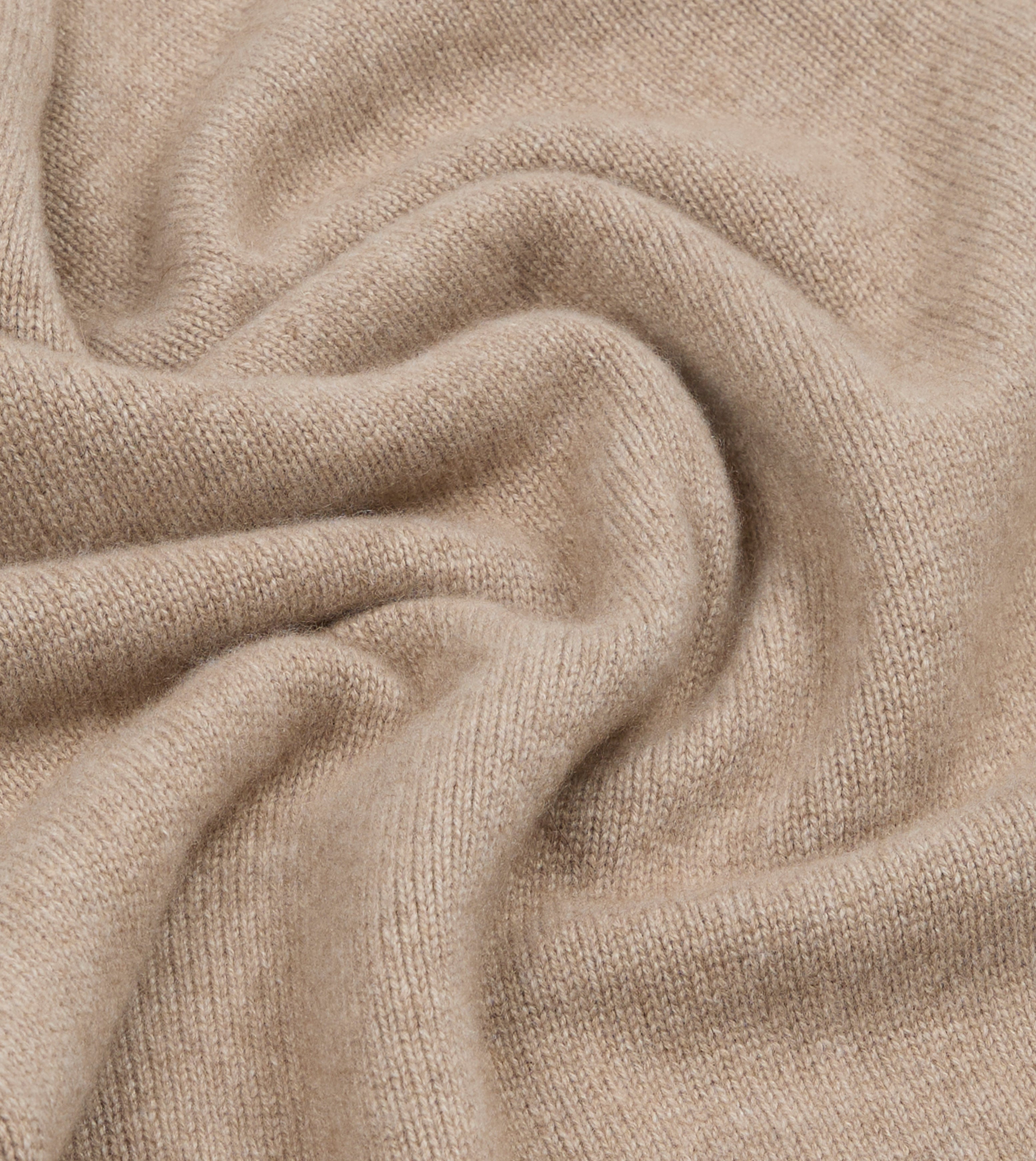 Oatmeal Cashmere Crew Neck Jumper