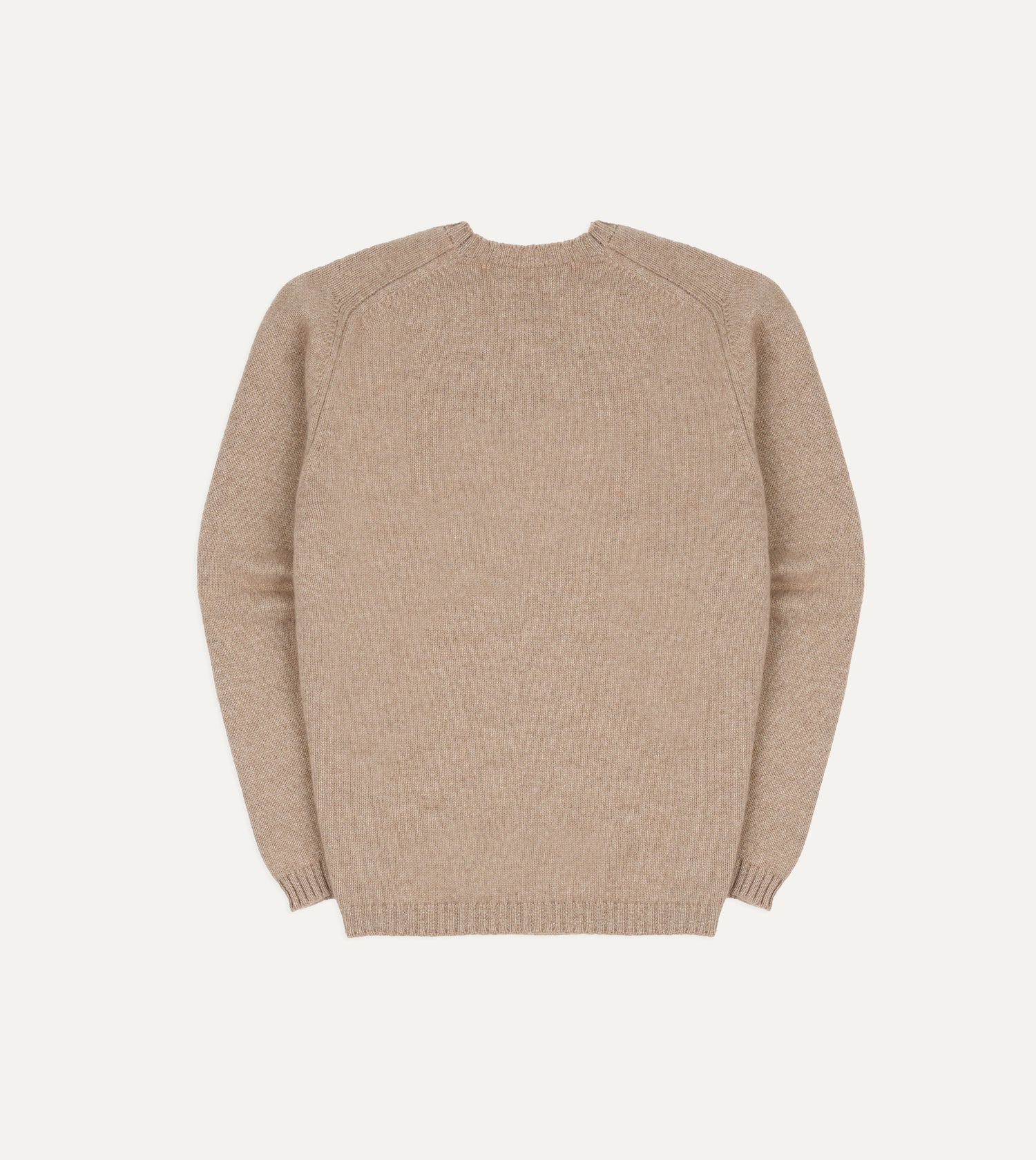 Oatmeal Cashmere Crew Neck Jumper