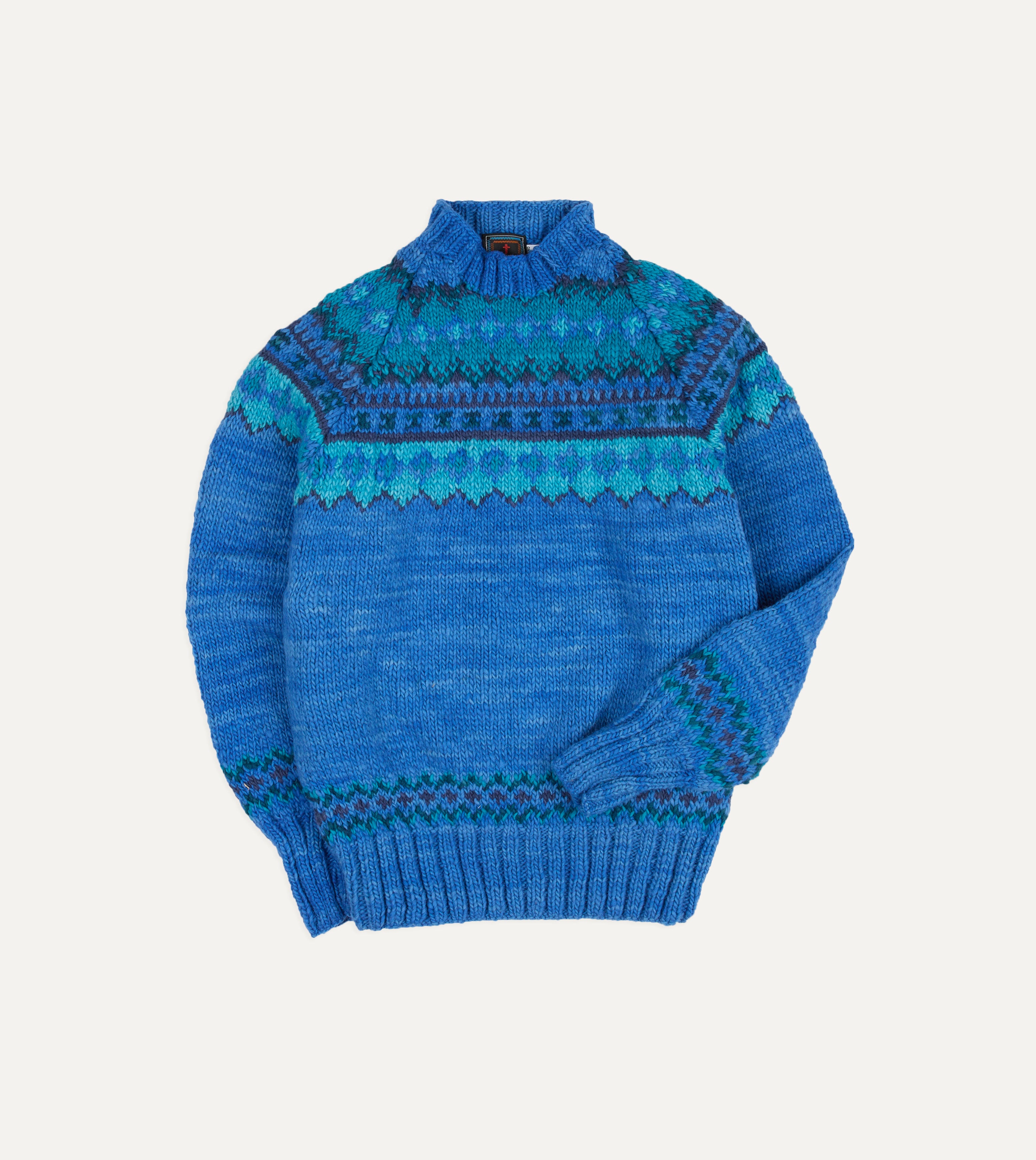 Chamula Blue Fairisle Merino Jumper