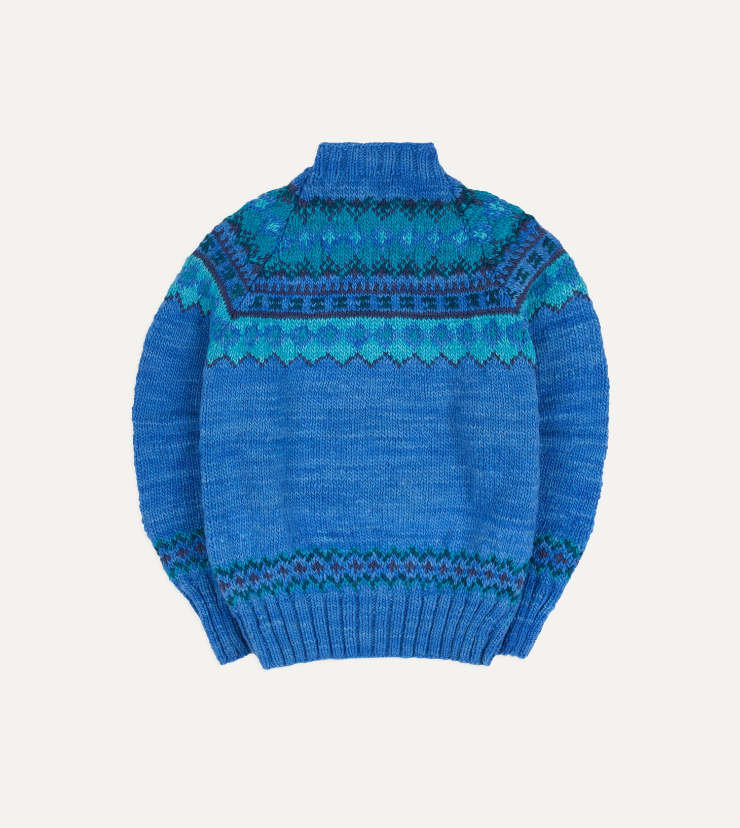 Chamula Blue Fairisle Merino Jumper