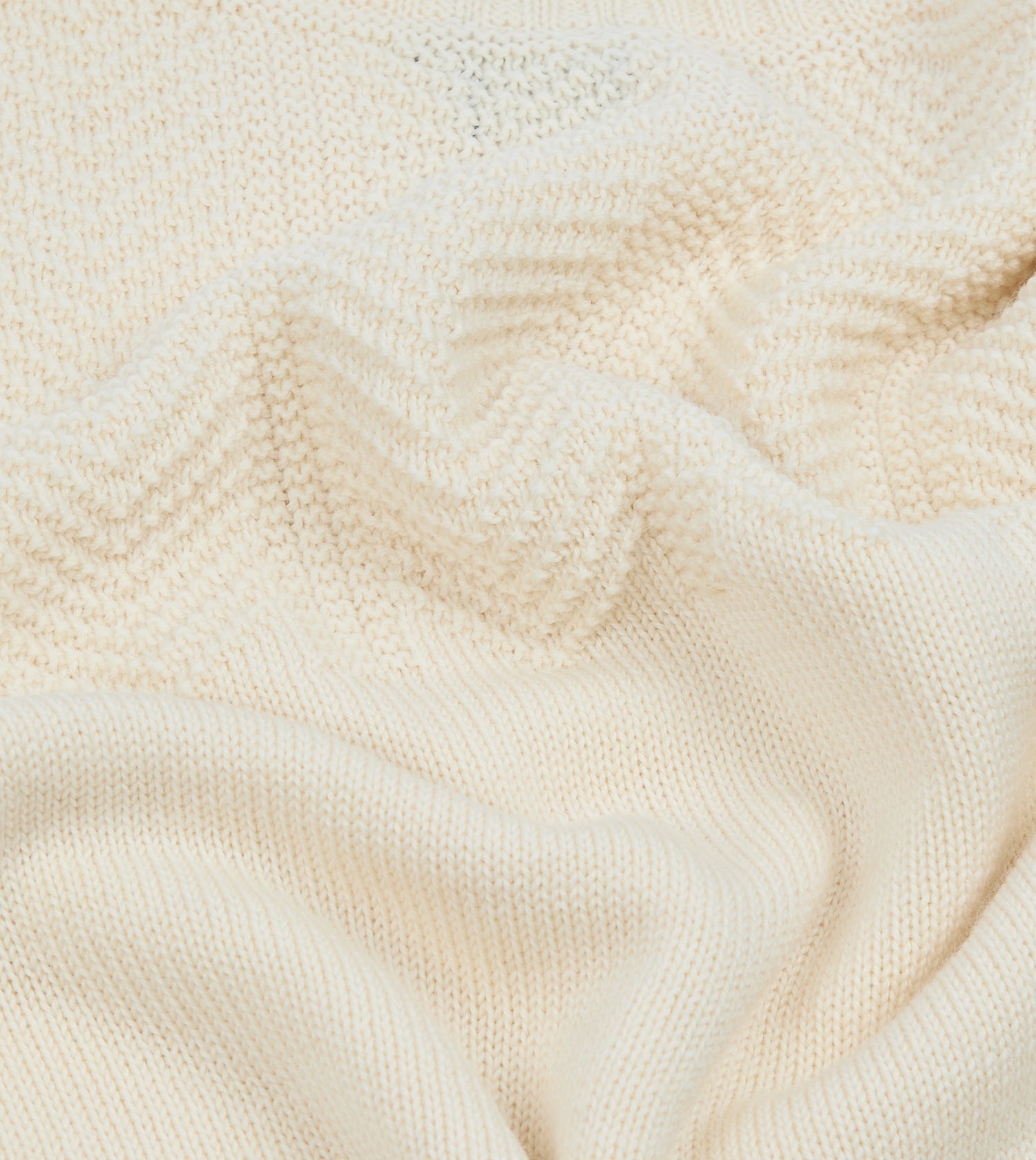 Ecru Wool Guernsey Jumper