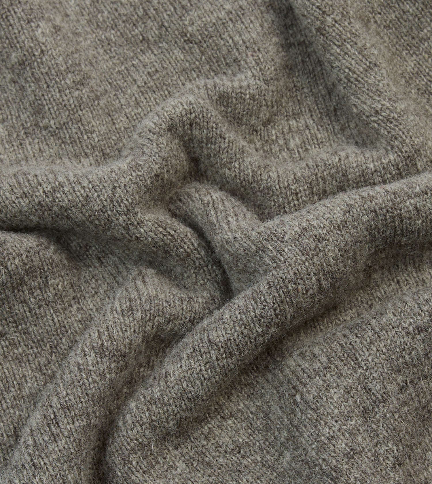 Ecru Multi Colourblock Brushed Shetland Crew Neck Jumper