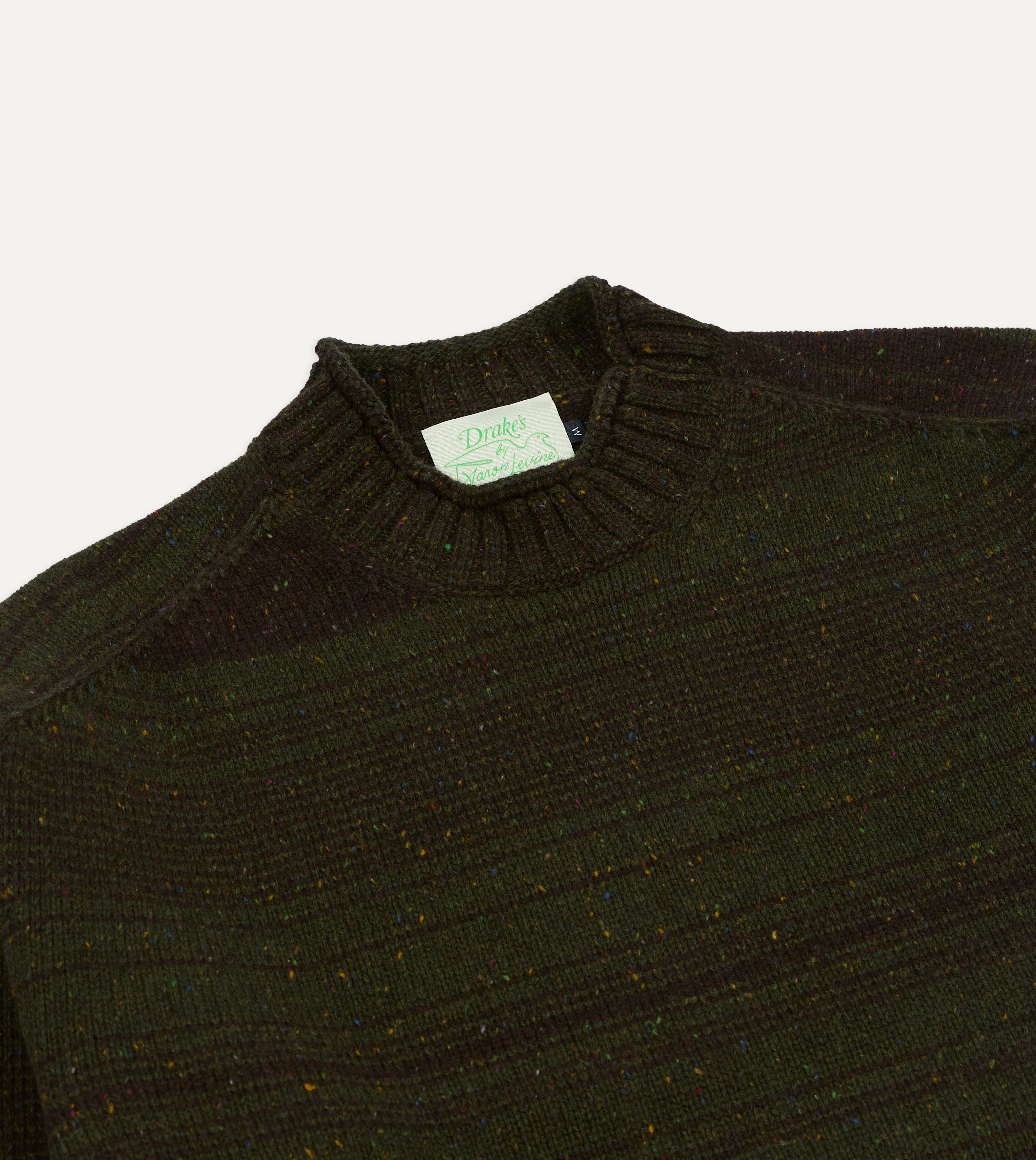 Drake's by A. Levine Olive Wool Jumper – Drakes US