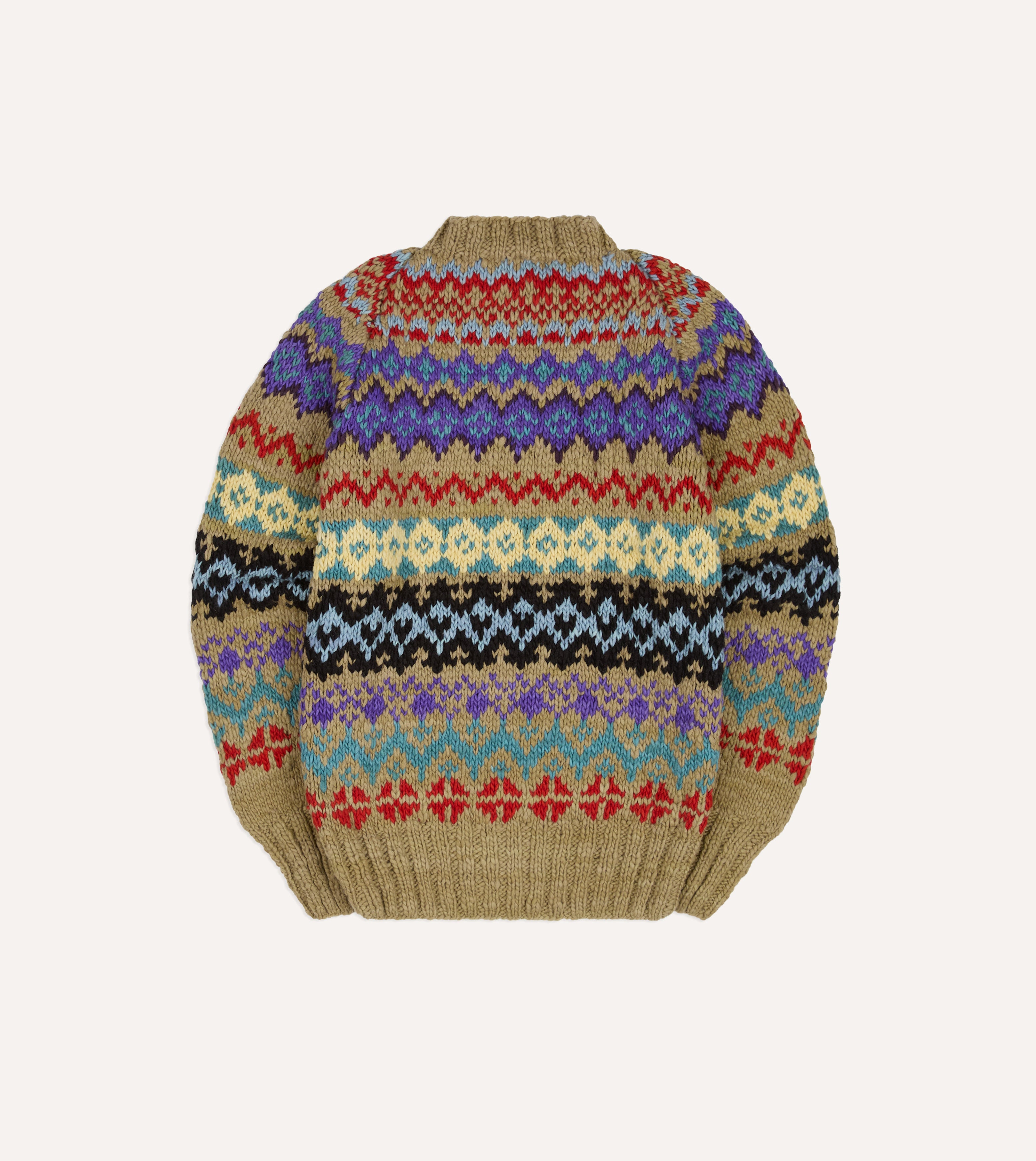 Chamula Green Fairisle Merino Jumper