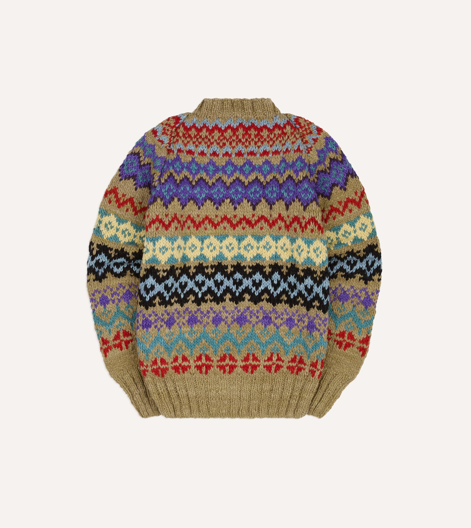 Chamula Green Fairisle Merino Jumper
