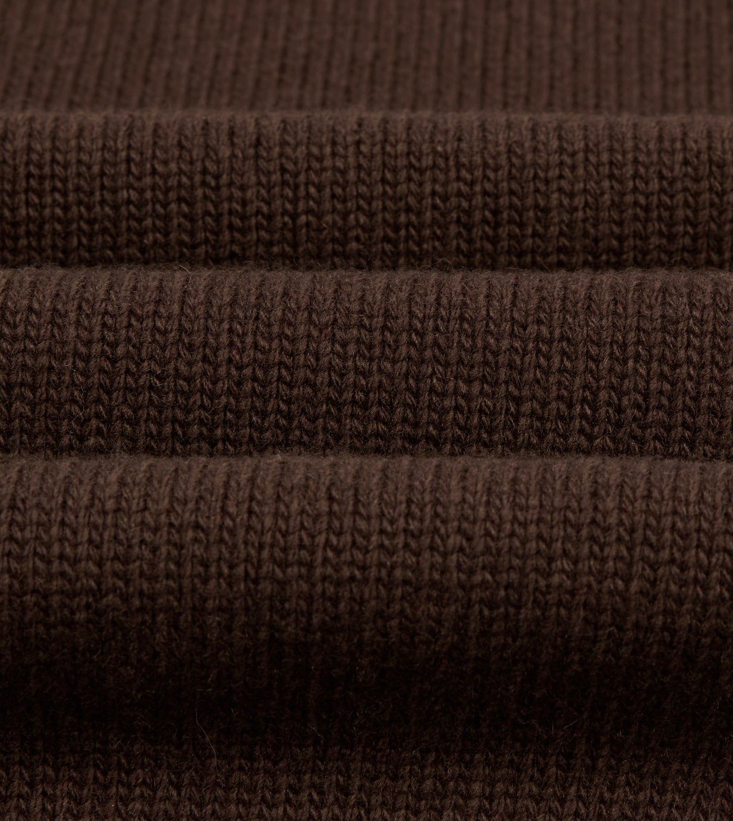 Brown Wool-Cashmere Crew Neck Jumper