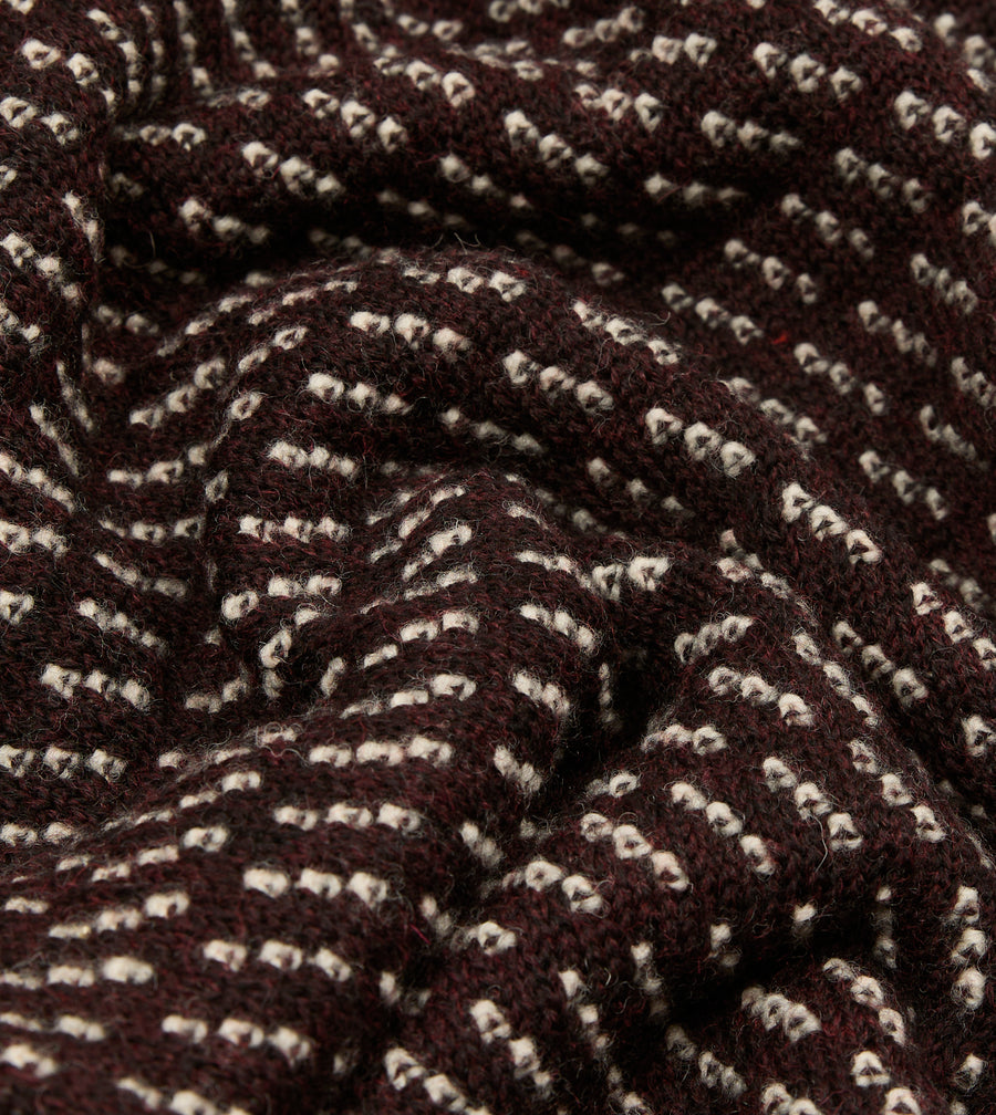 BEAMS F & Drake’s Norwegian Birdseye Wool Crew Neck Jumper