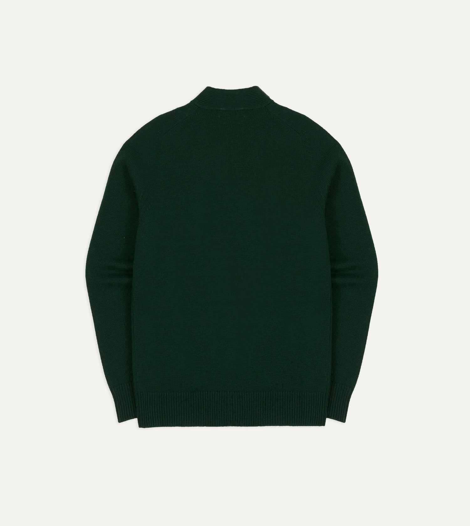 Dark Green Lambswool 6 Button Cardigan