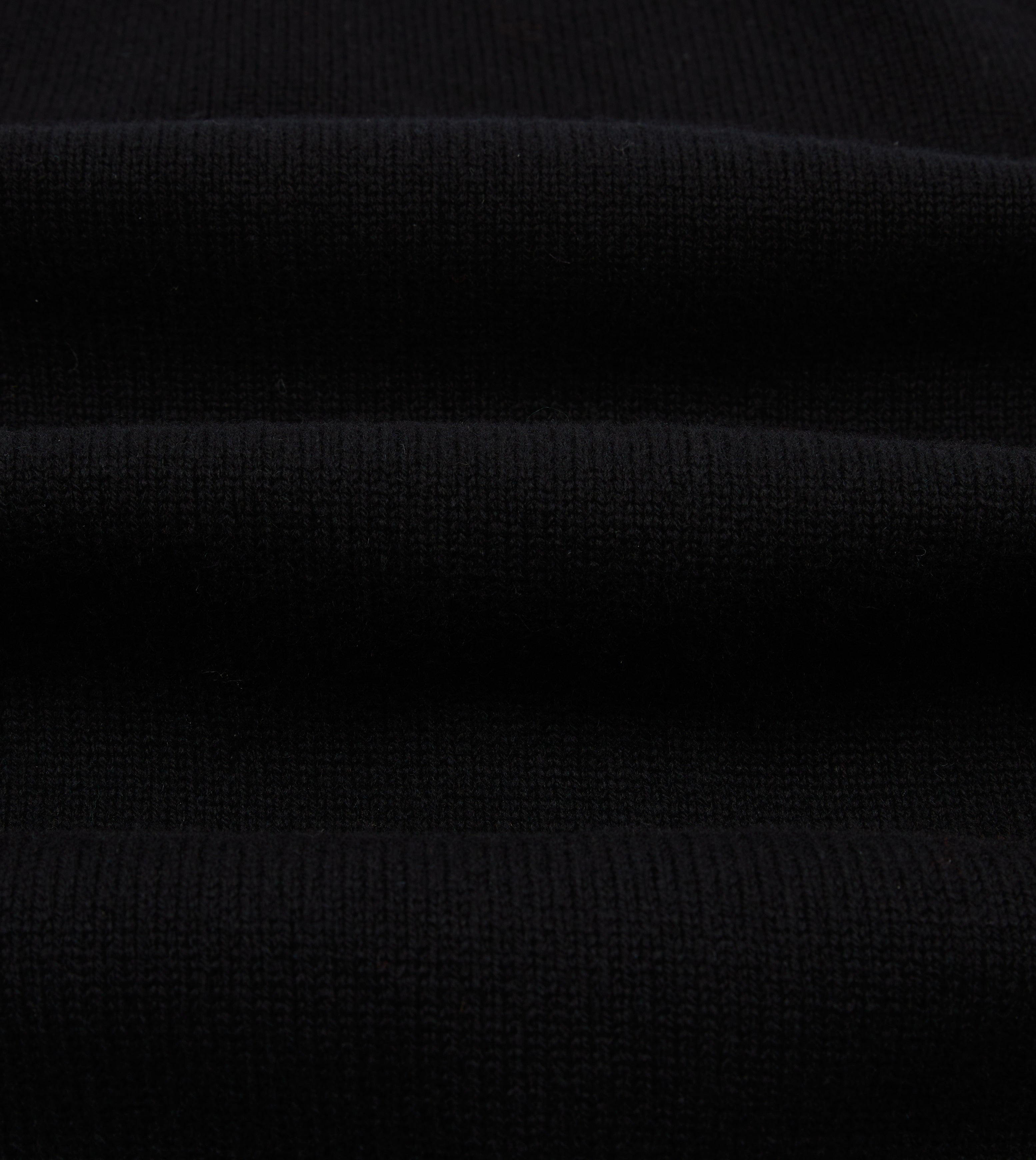 Black Lambswool 6 Button Cardigan