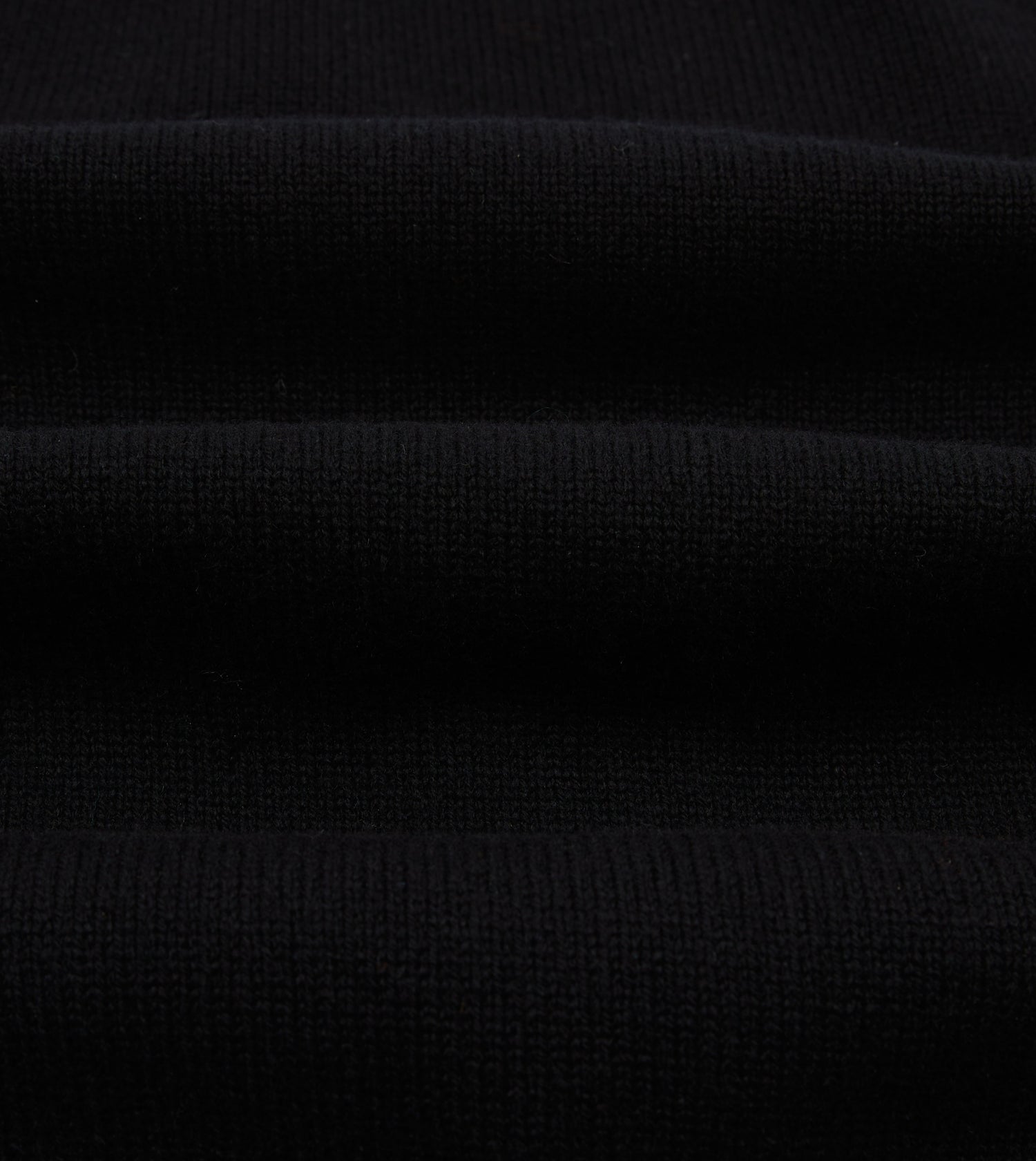 Black Lambswool 6 Button Cardigan