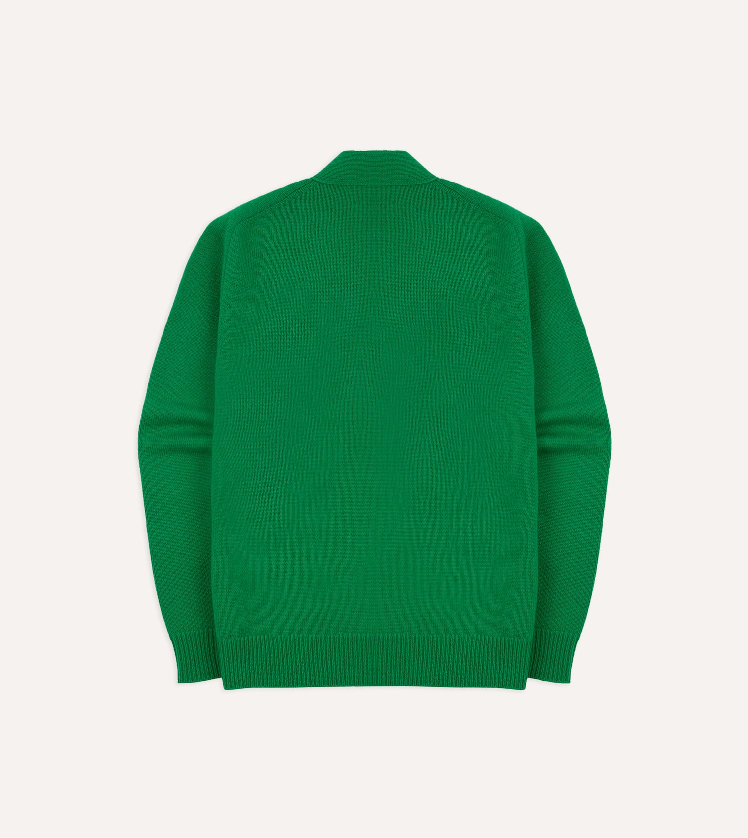 Green Lambswool 6 Button Cardigan