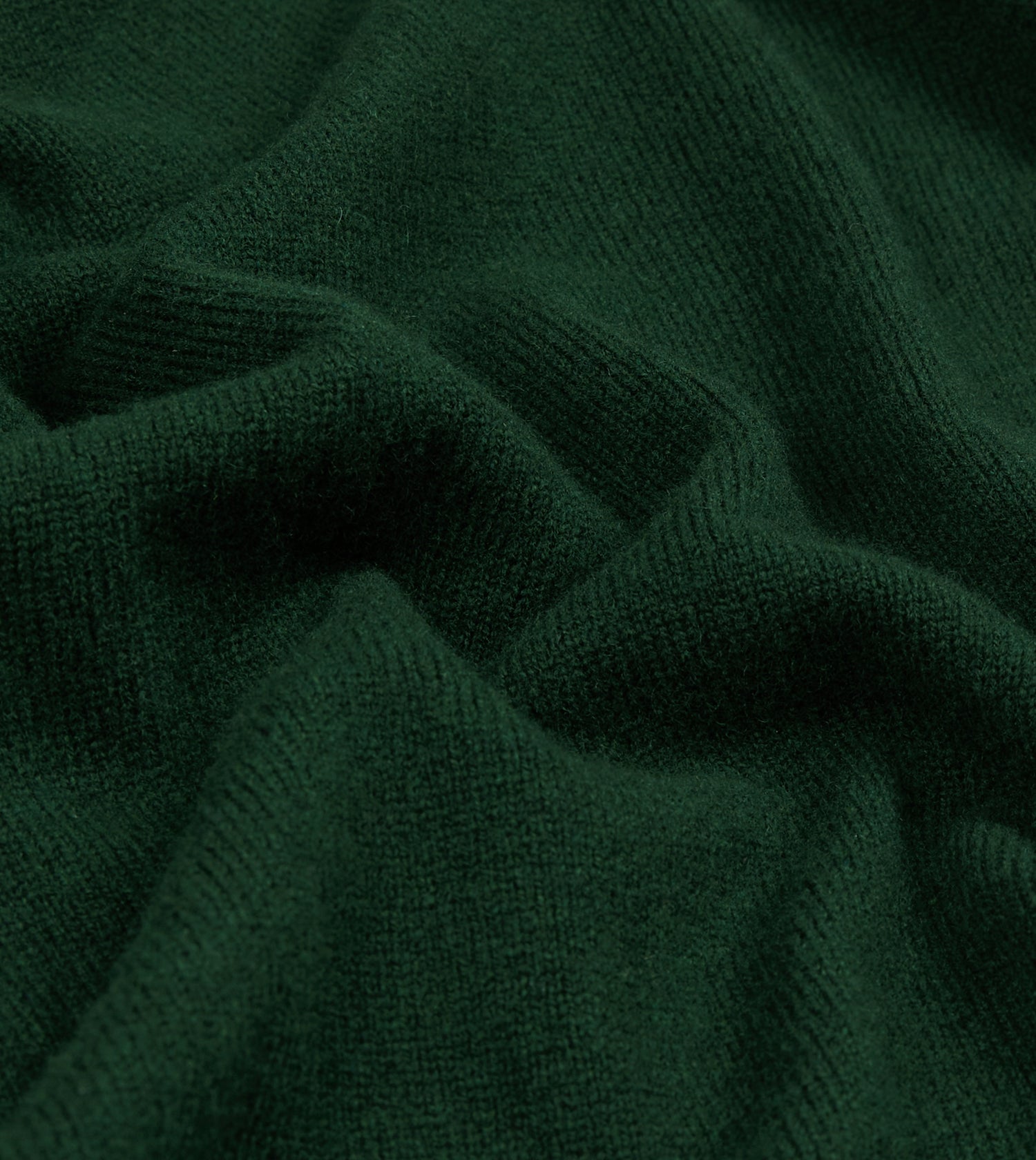 Dark Green Lambswool Sleeveless Cardigan