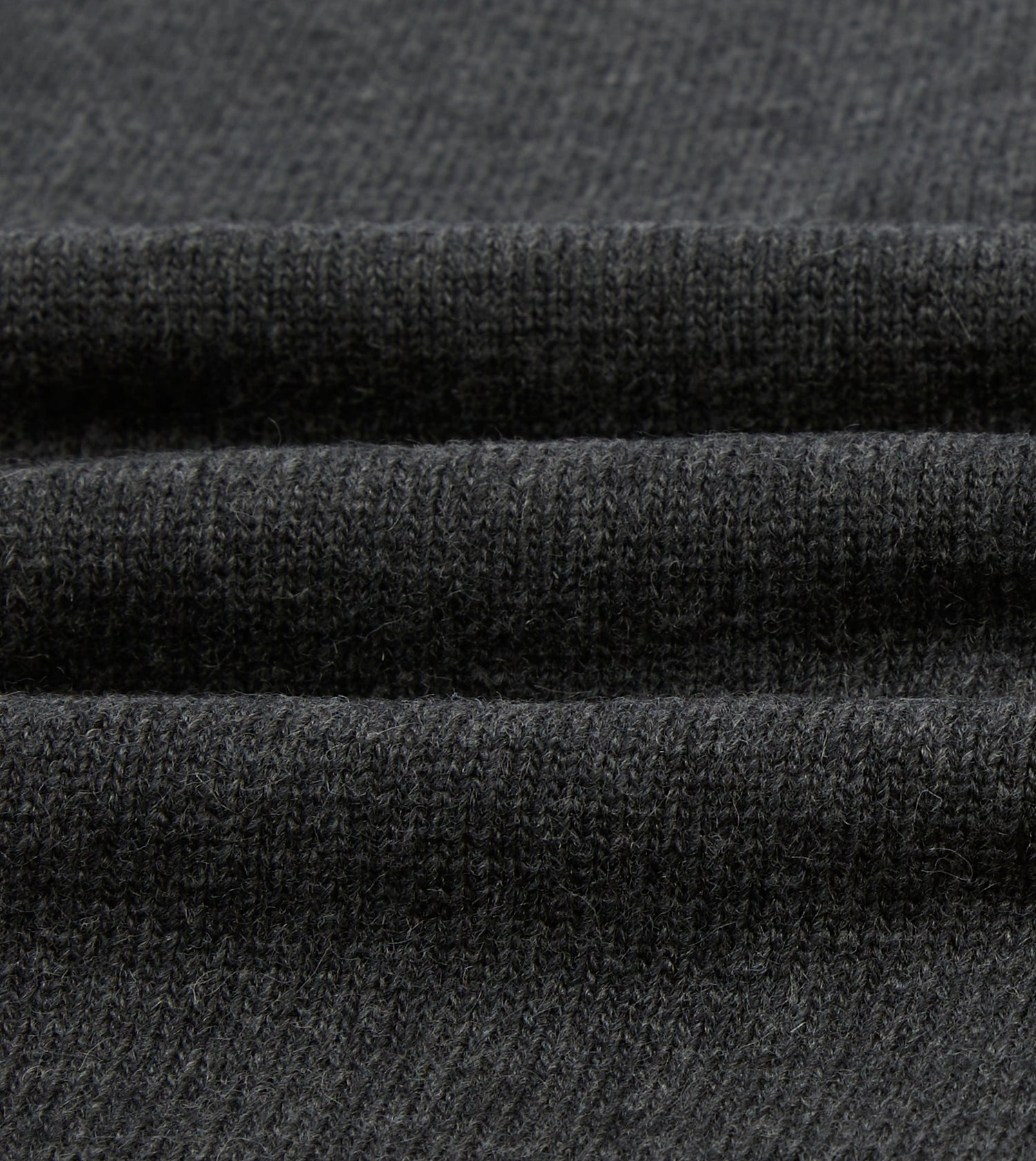 Drake's by A. Levine Grey Alpaca Lambswool Button-Through Knit