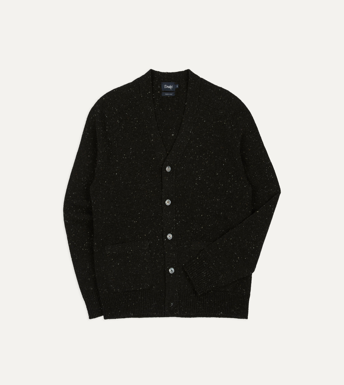 Dark Grey Donegal Button Cardigan