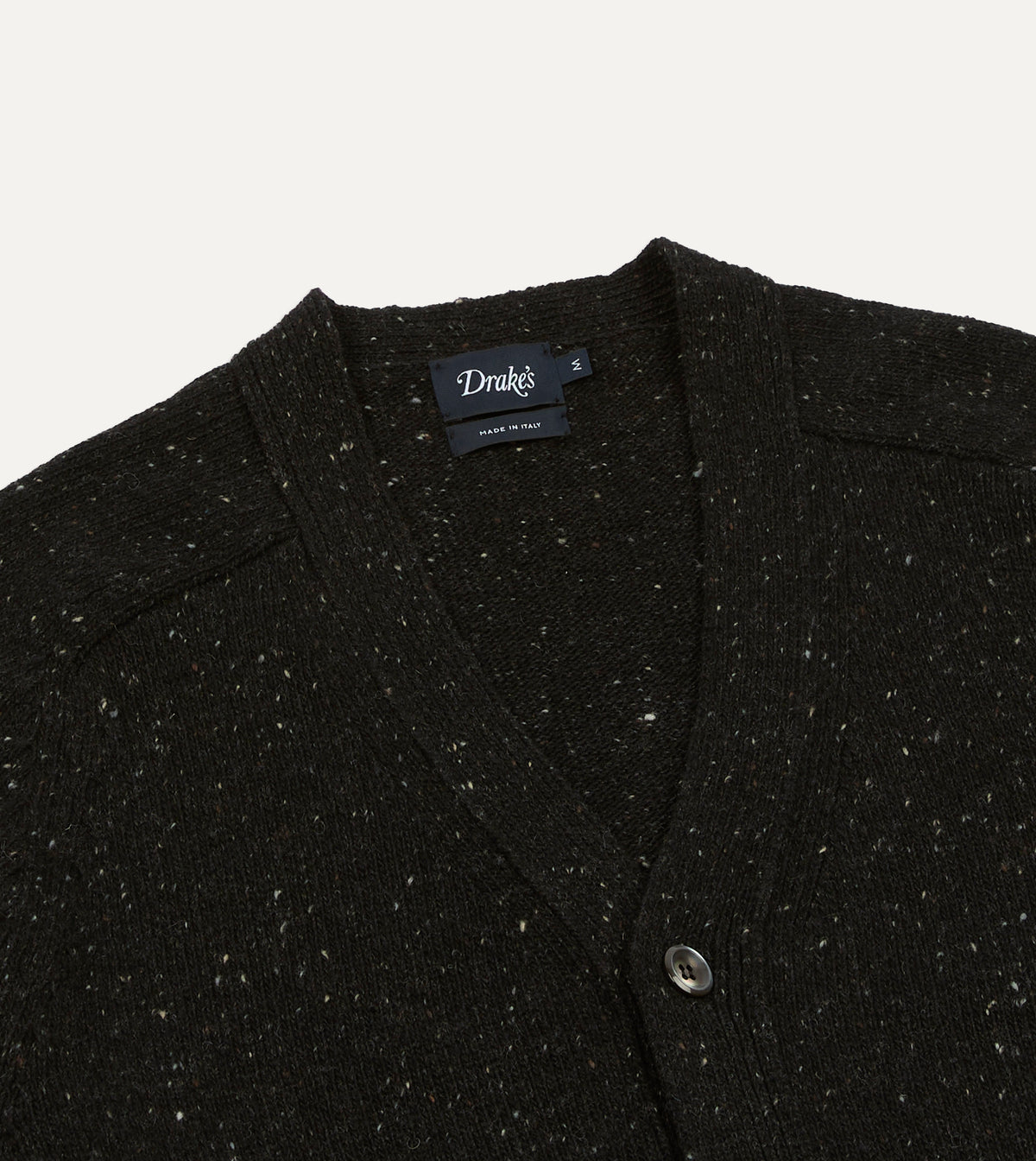 Dark Grey Donegal Button Cardigan