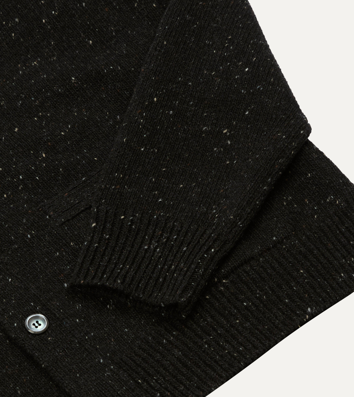 Dark Grey Donegal Button Cardigan