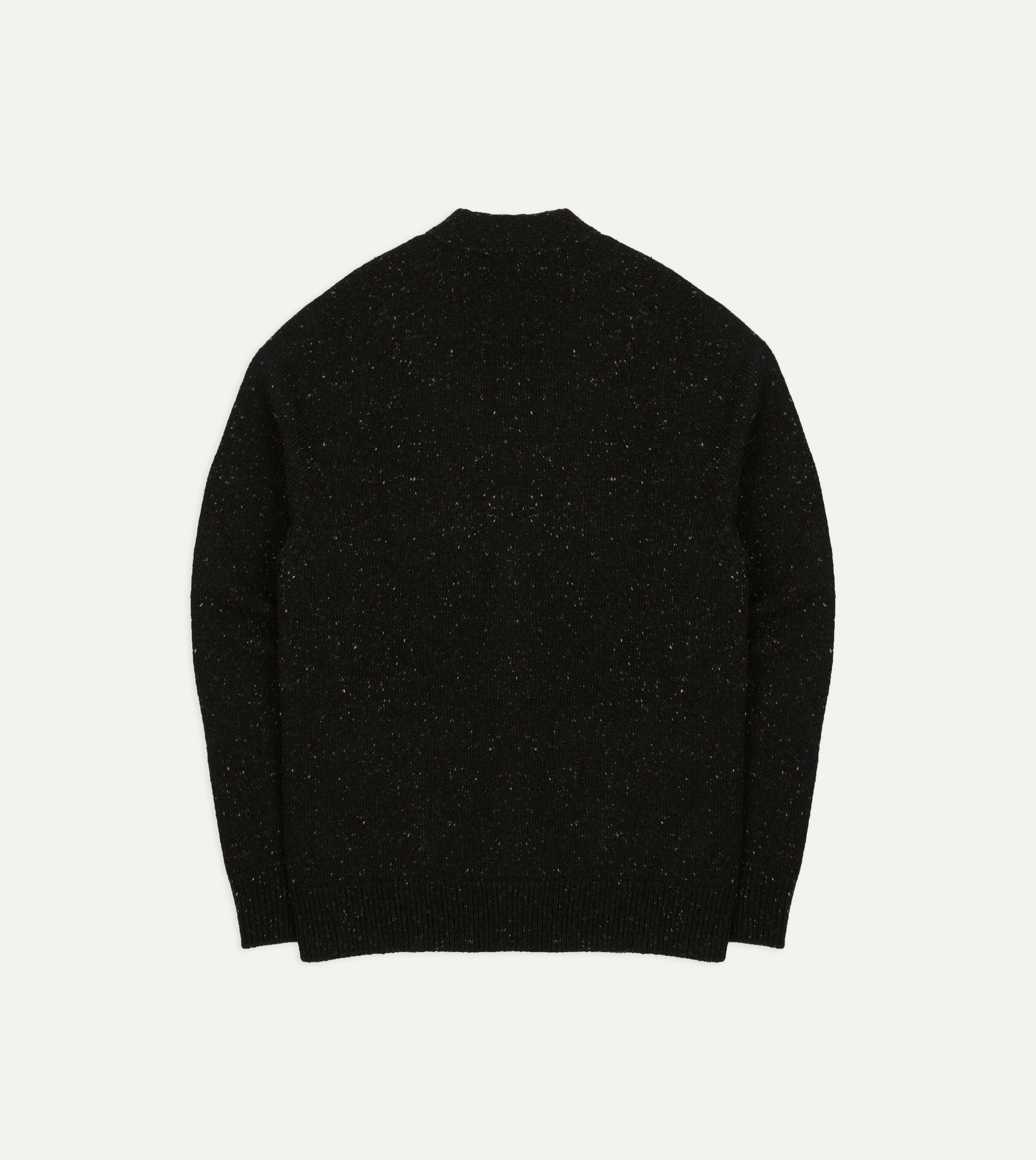 Dark Grey Donegal Button Cardigan