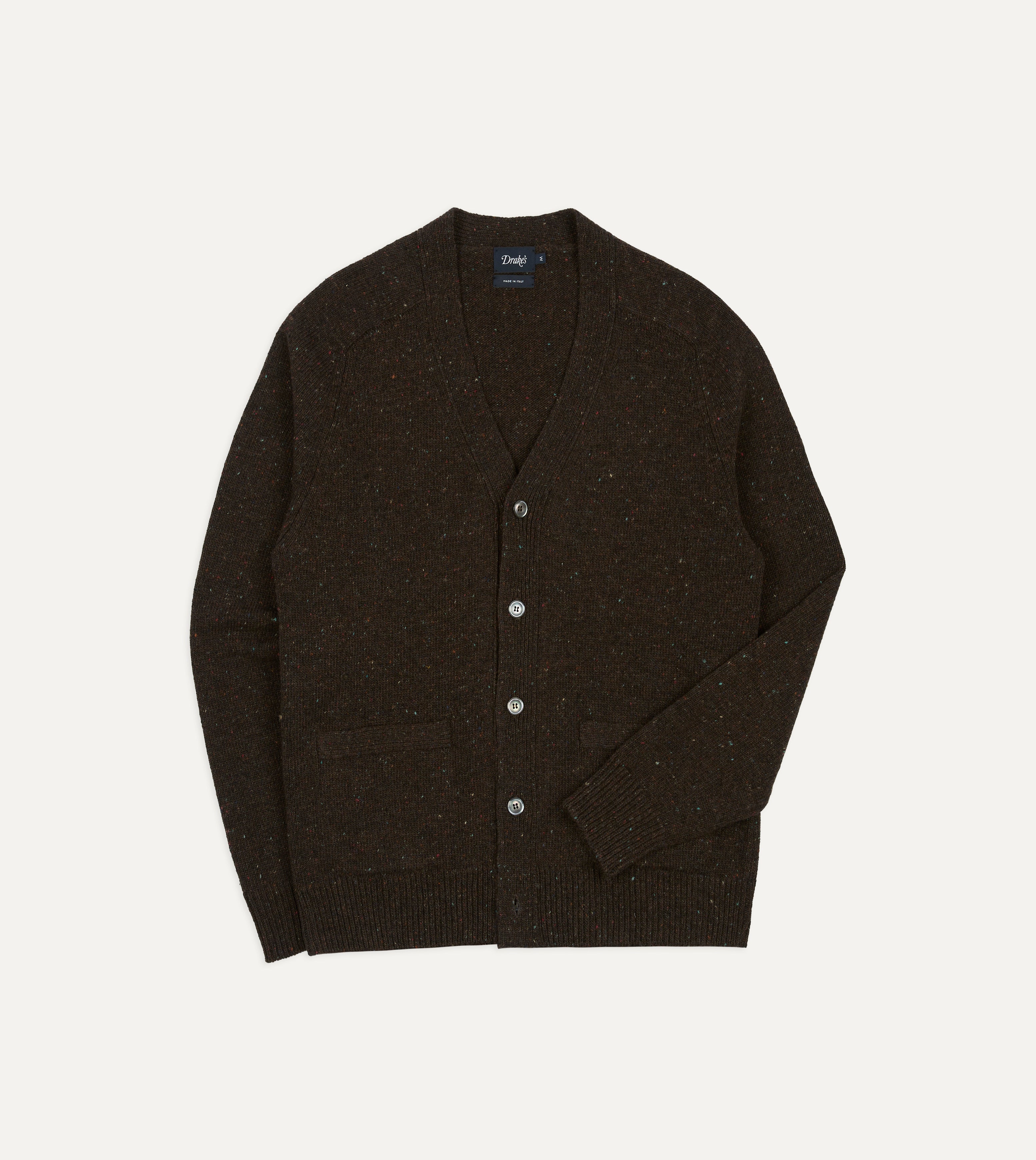 Brown Donegal Button Cardigan