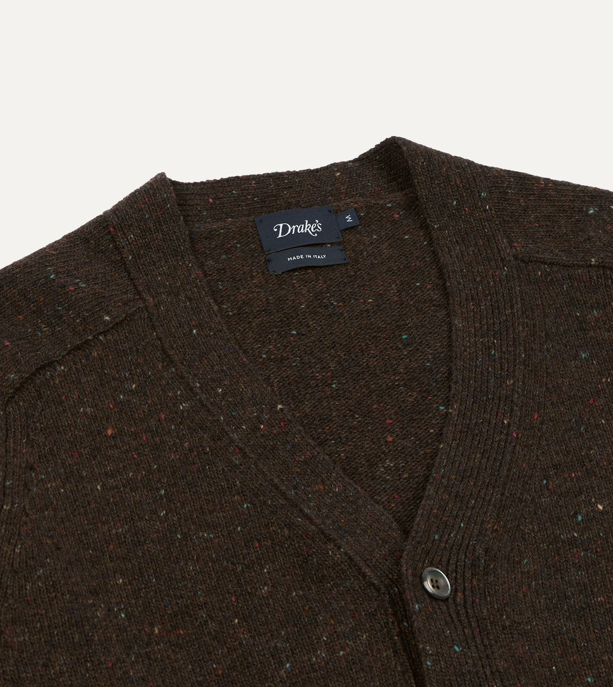 Brown Donegal Button Cardigan