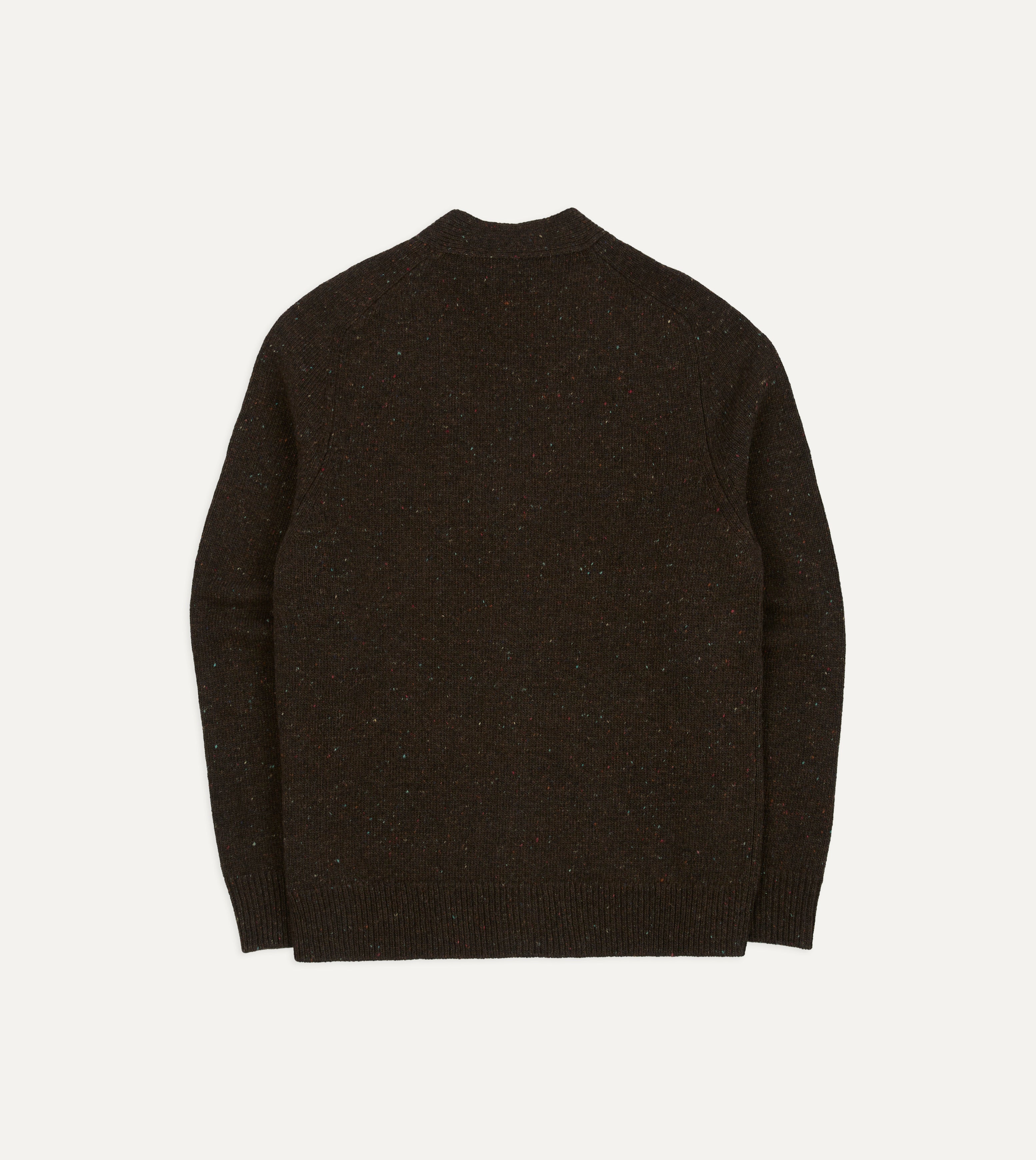 Brown Donegal Button Cardigan