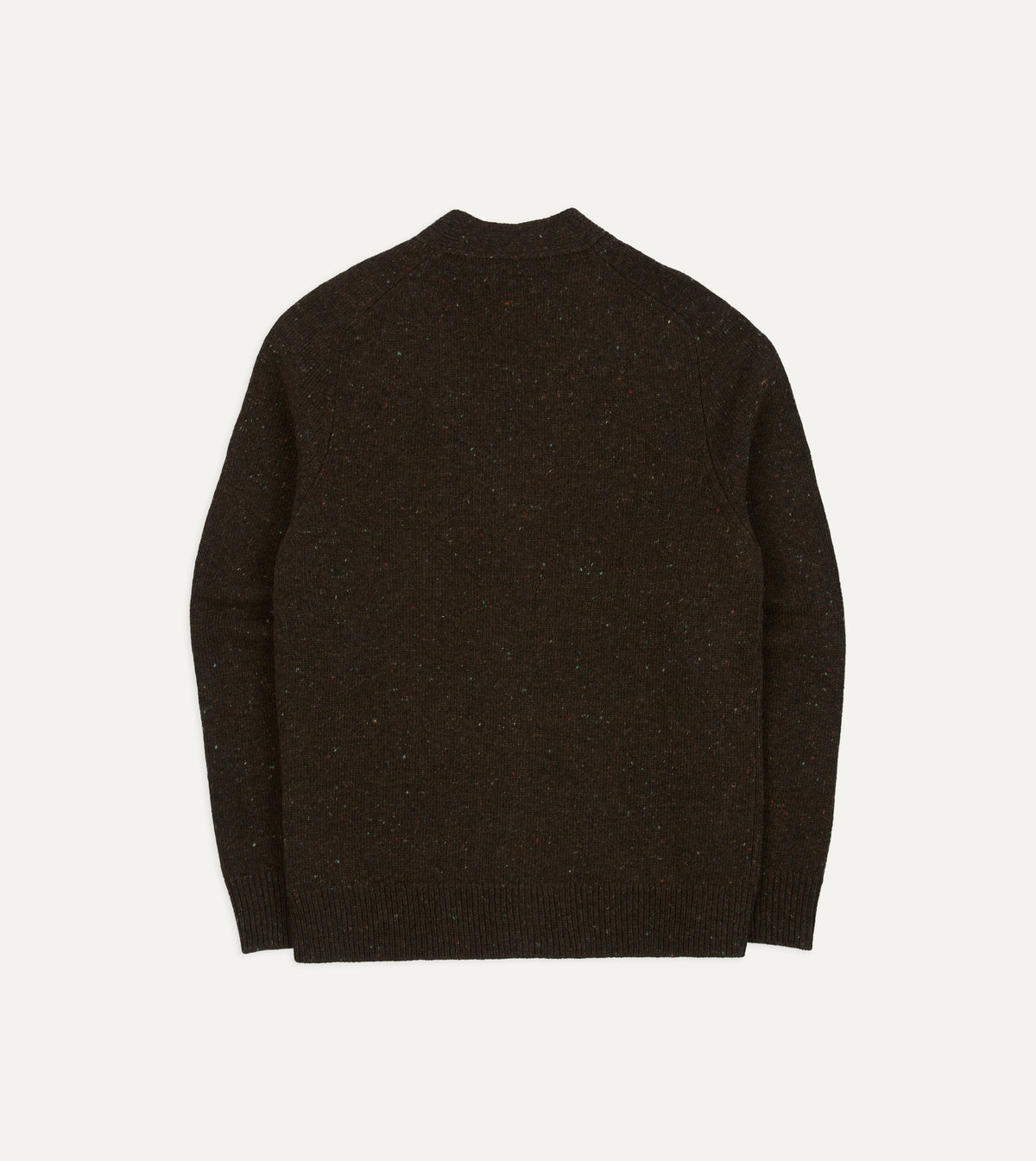 Brown Donegal Button Cardigan