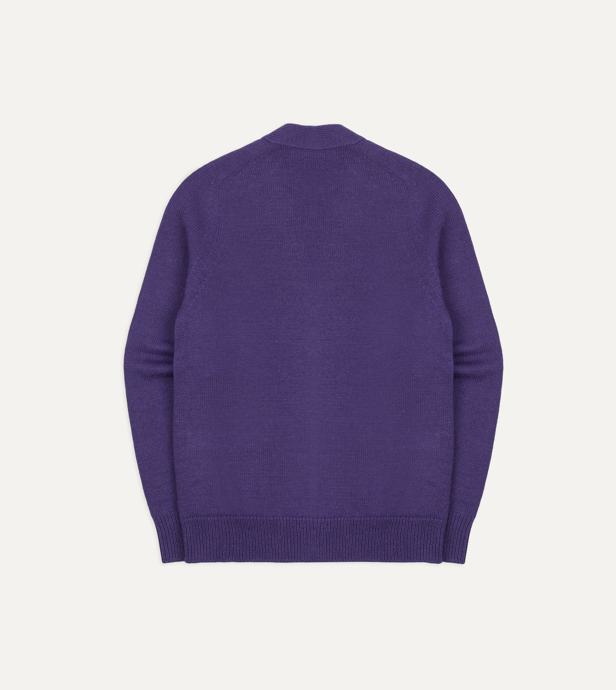 Purple Wool-Alpaca 6 Button Cardigan