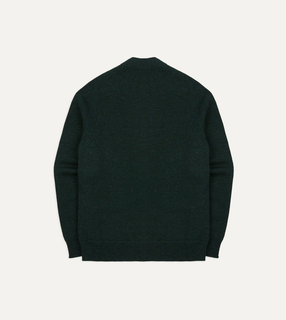 Green Wool-Alpaca 6 Button Cardigan