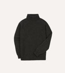 Charcoal Lambswool Submariner Roll Neck Jumper