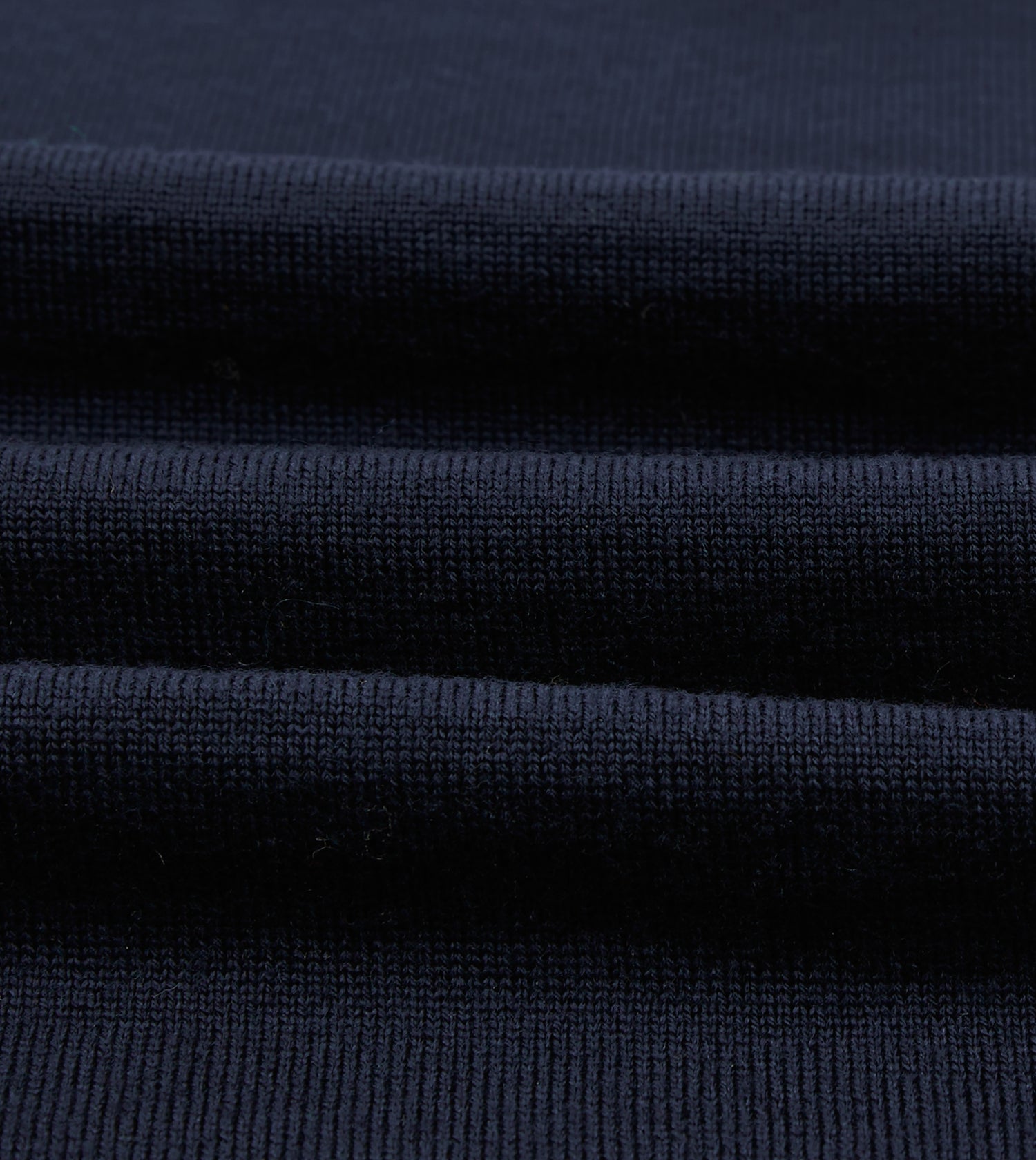 Navy Merino Wool Knitted Rugby Shirt