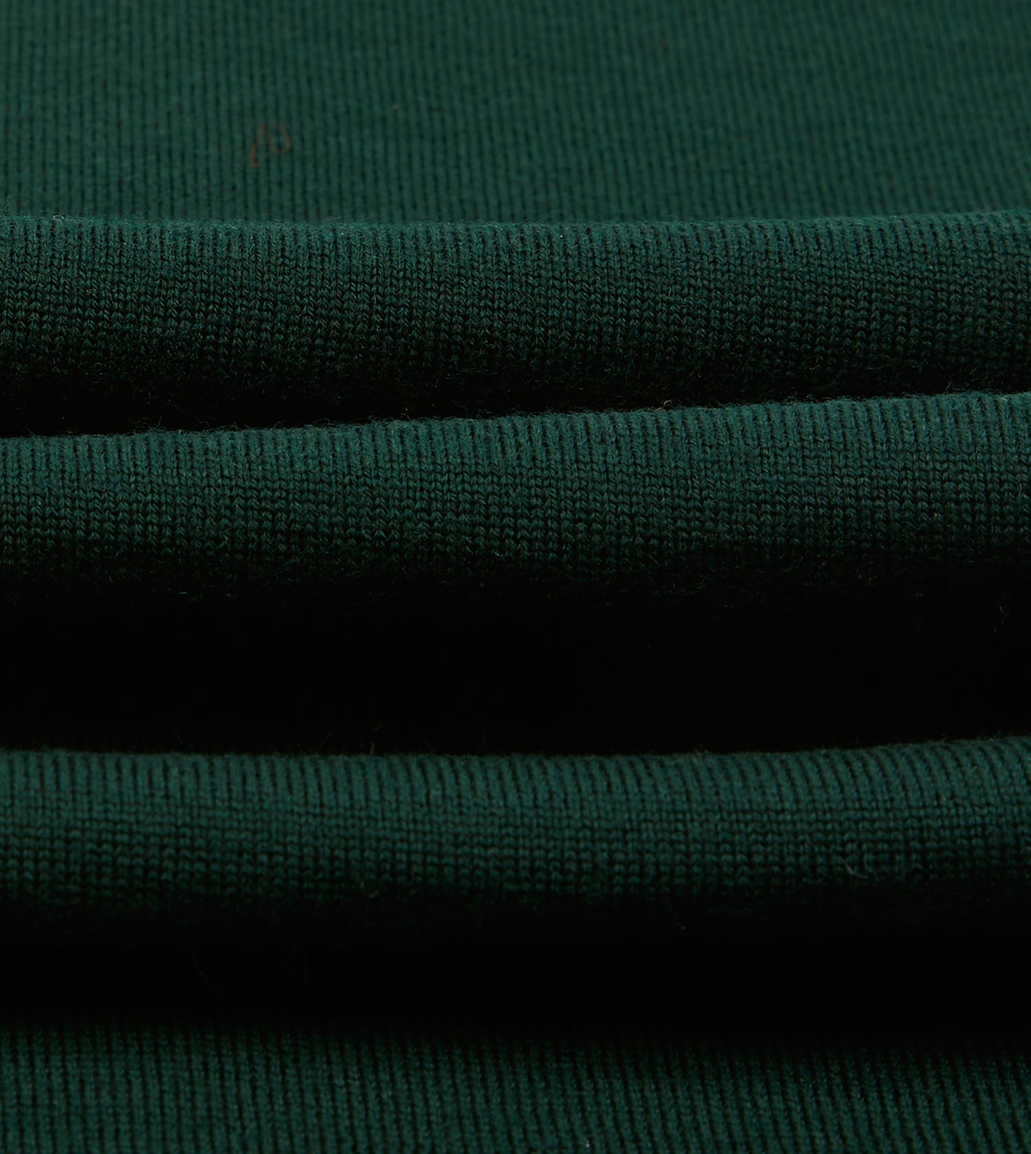 Green Merino Wool Knitted Rugby Shirt