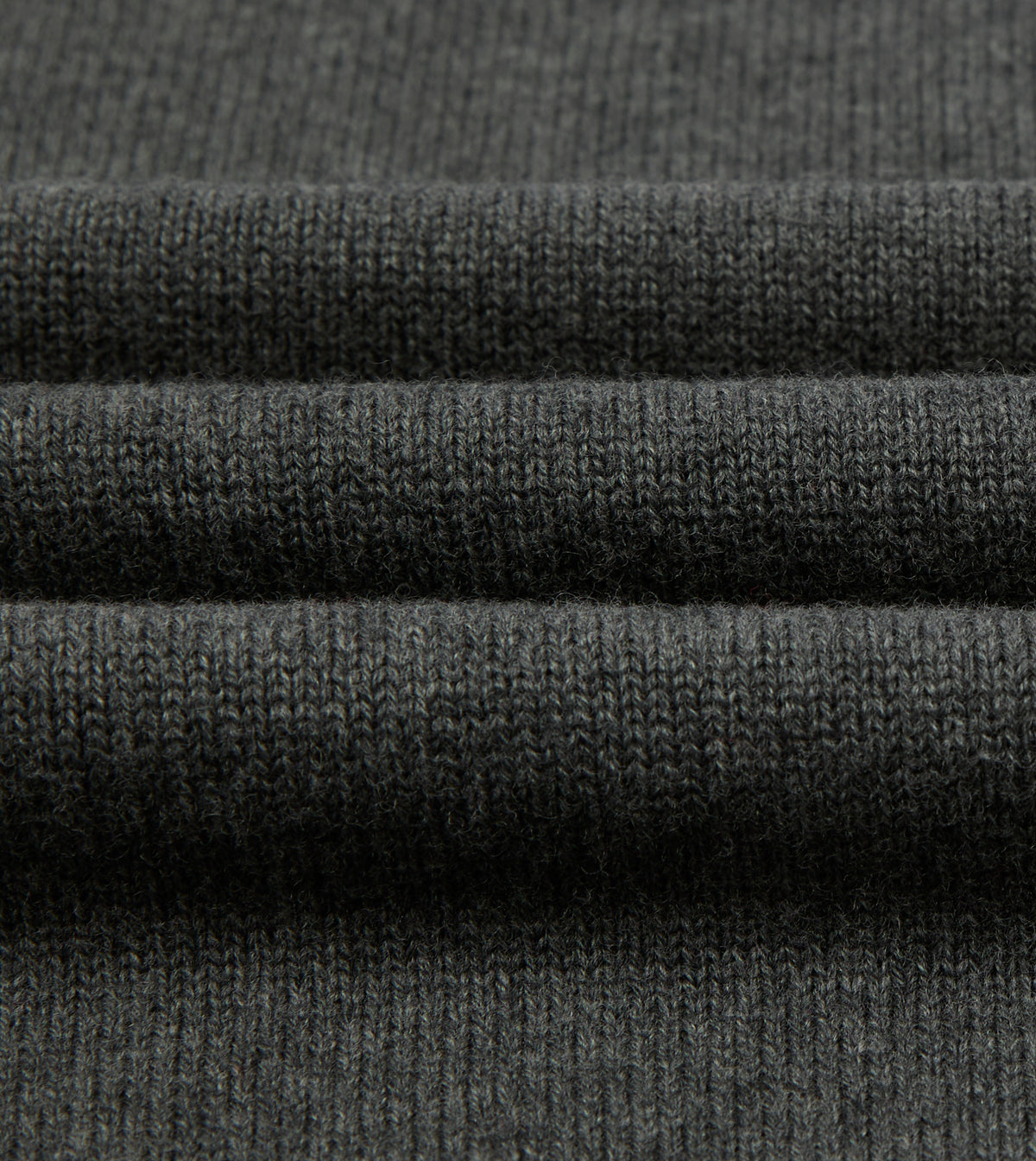 Grey Merino Wool Knitted Polo