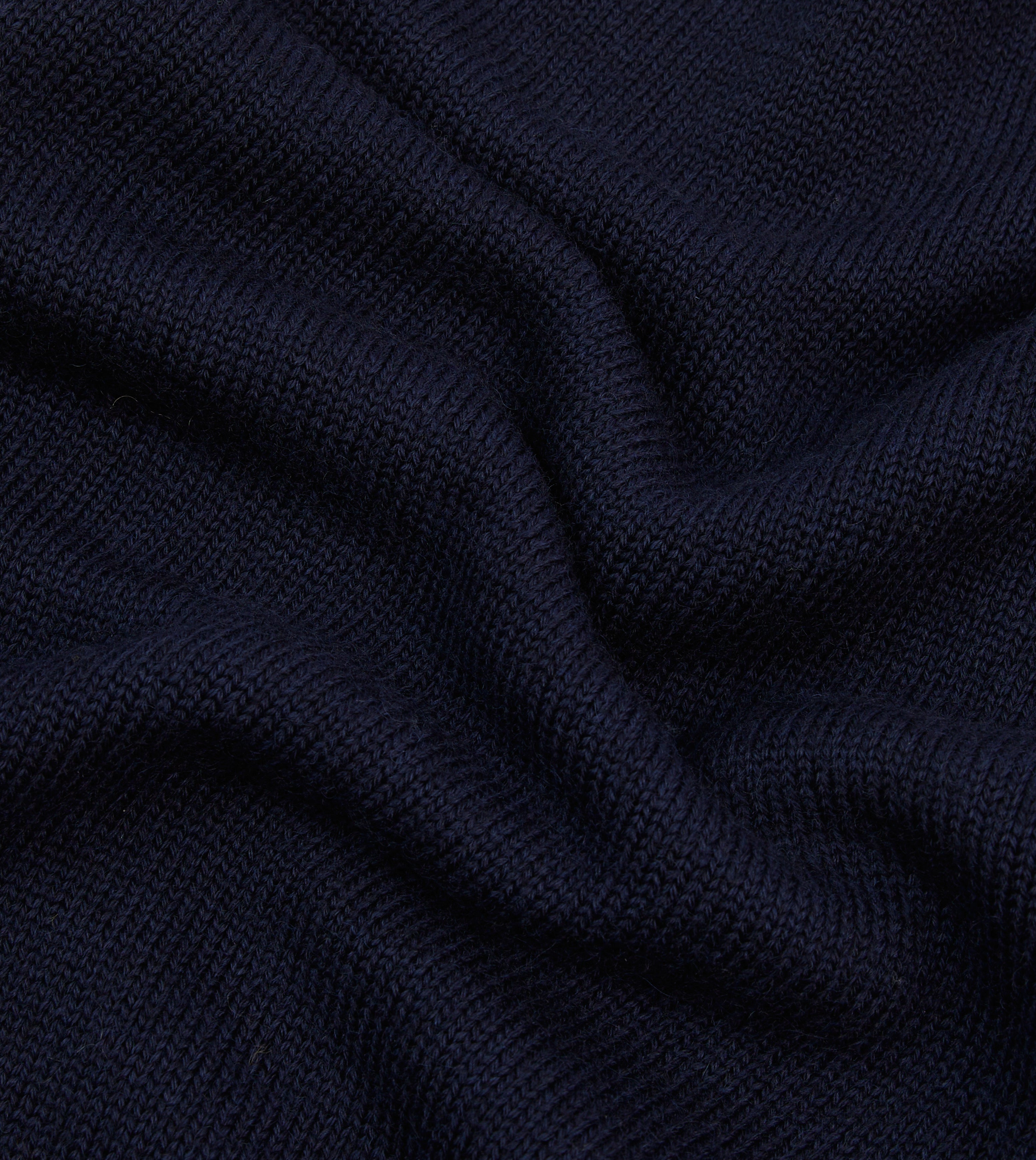 Navy Heavyweight Mock Neck Jumper