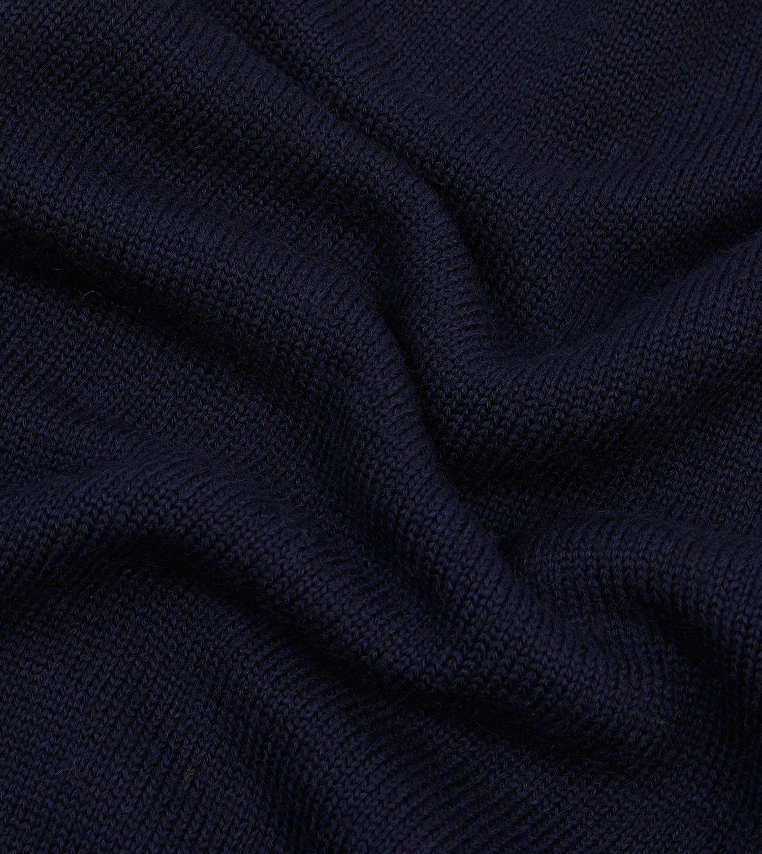 Navy Heavyweight Mock Neck Jumper