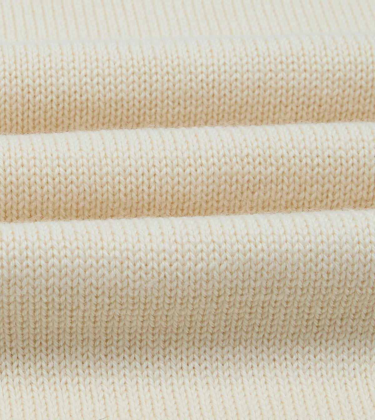 Ecru Heavyweight Mock Neck Jumper