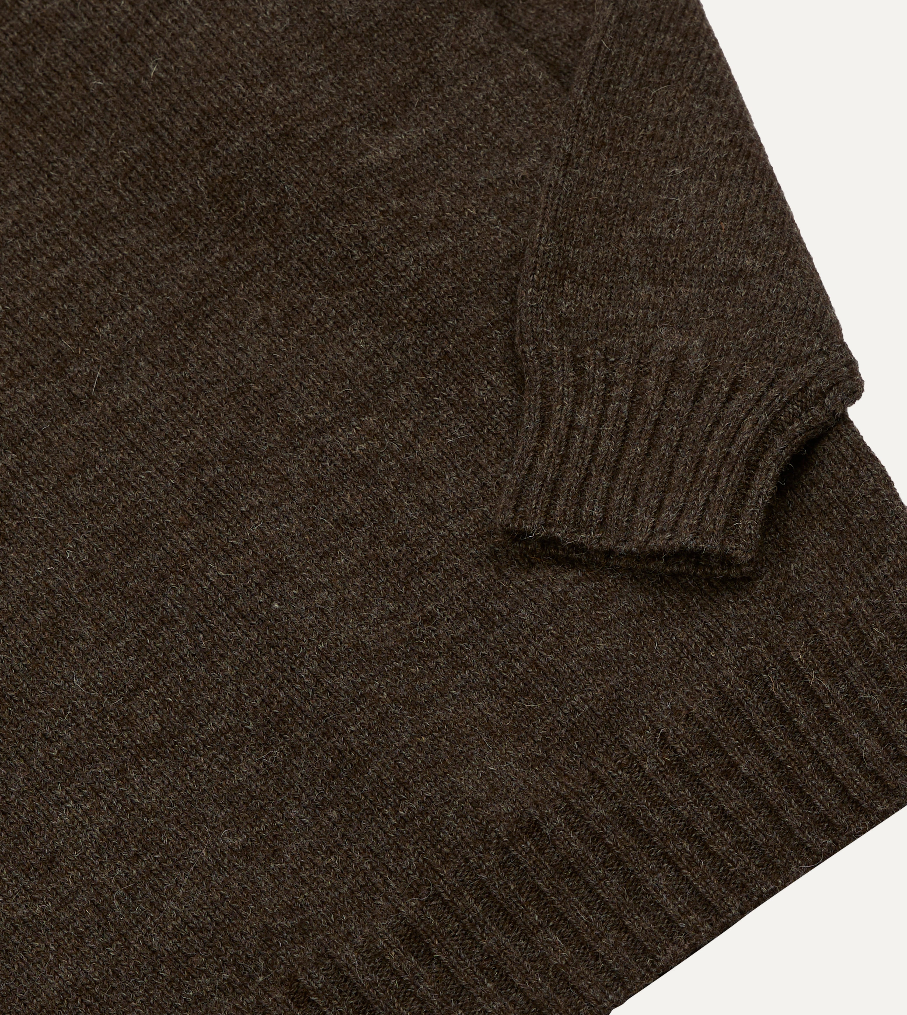 DESCENDANT DRAGNET RIB KNIT ロールネック 03 Grey Wool Fisherman's Roll Neck – Drakes US