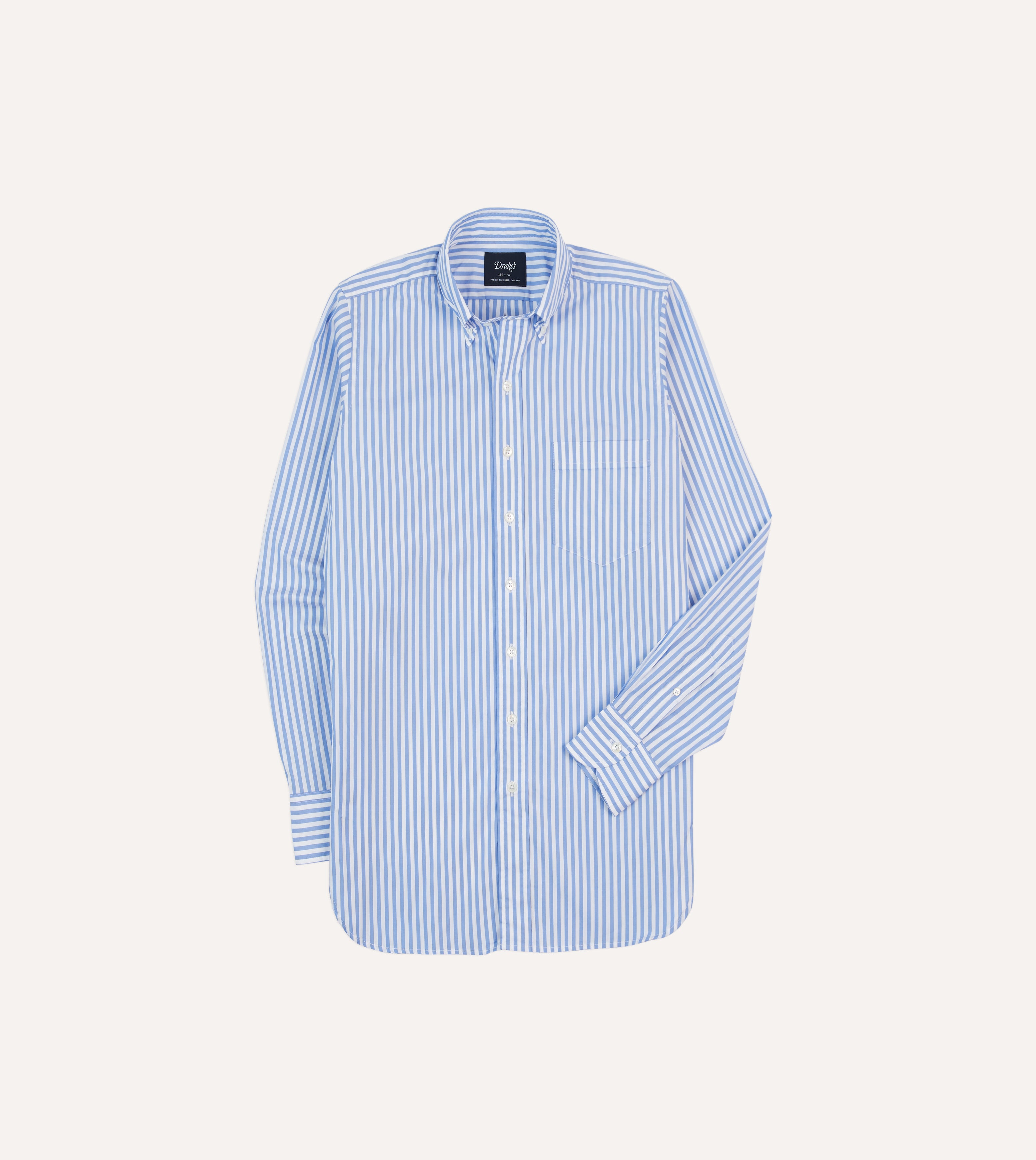 Drake's Men's Bengal Stripe Button-Down Shirt - Blue