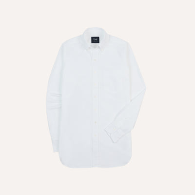 button-down dress shirt in white oxford reviews The Must-Have ** Try it with our Soft Ivy Button Down Collar Drake's White Oxford Cotton Cloth
