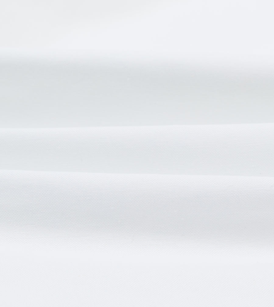 White Oxford Cotton Cloth Button-Down Shirt