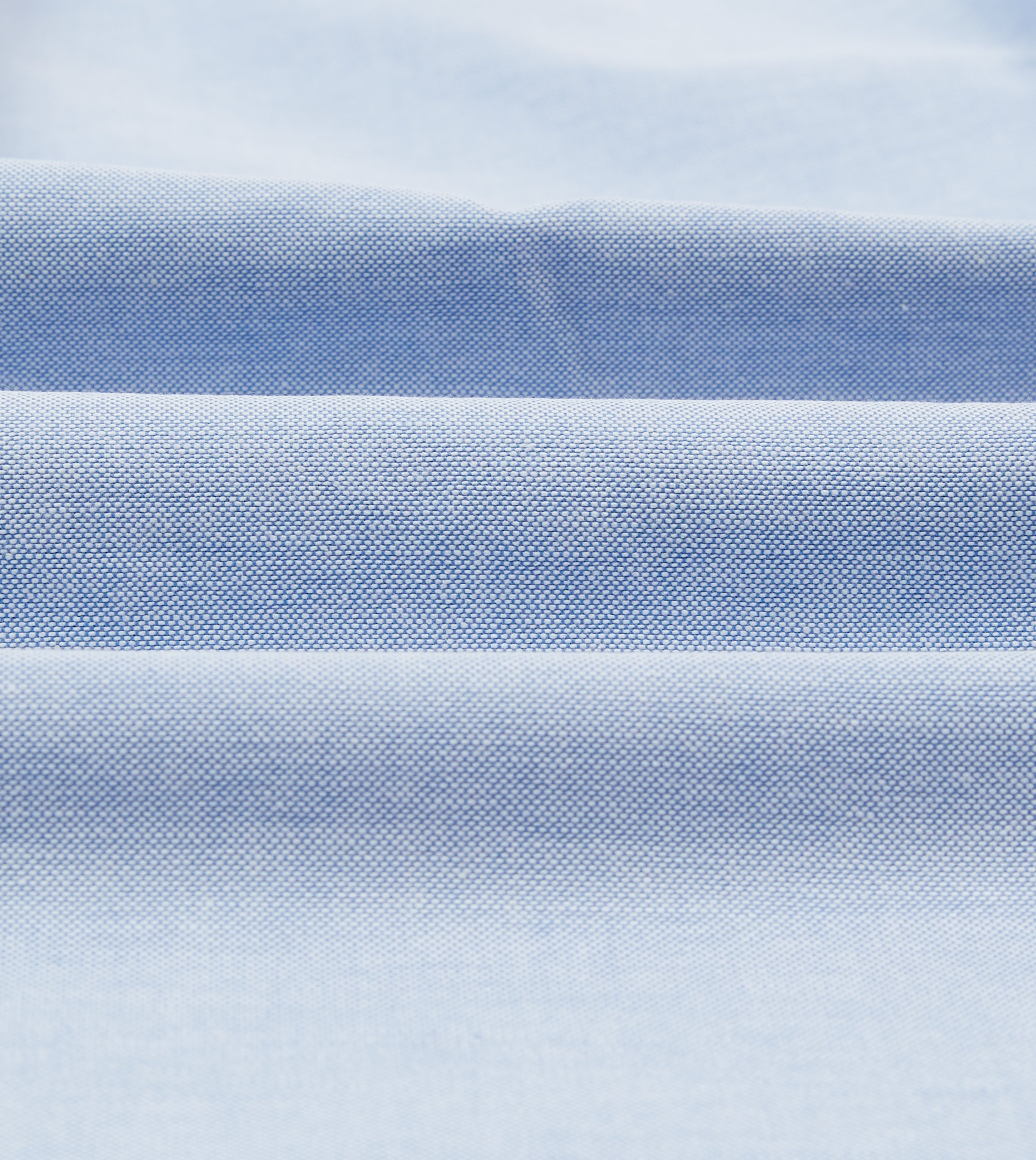 Ice Blue Cotton Oxford Cloth Button-Down Shirt