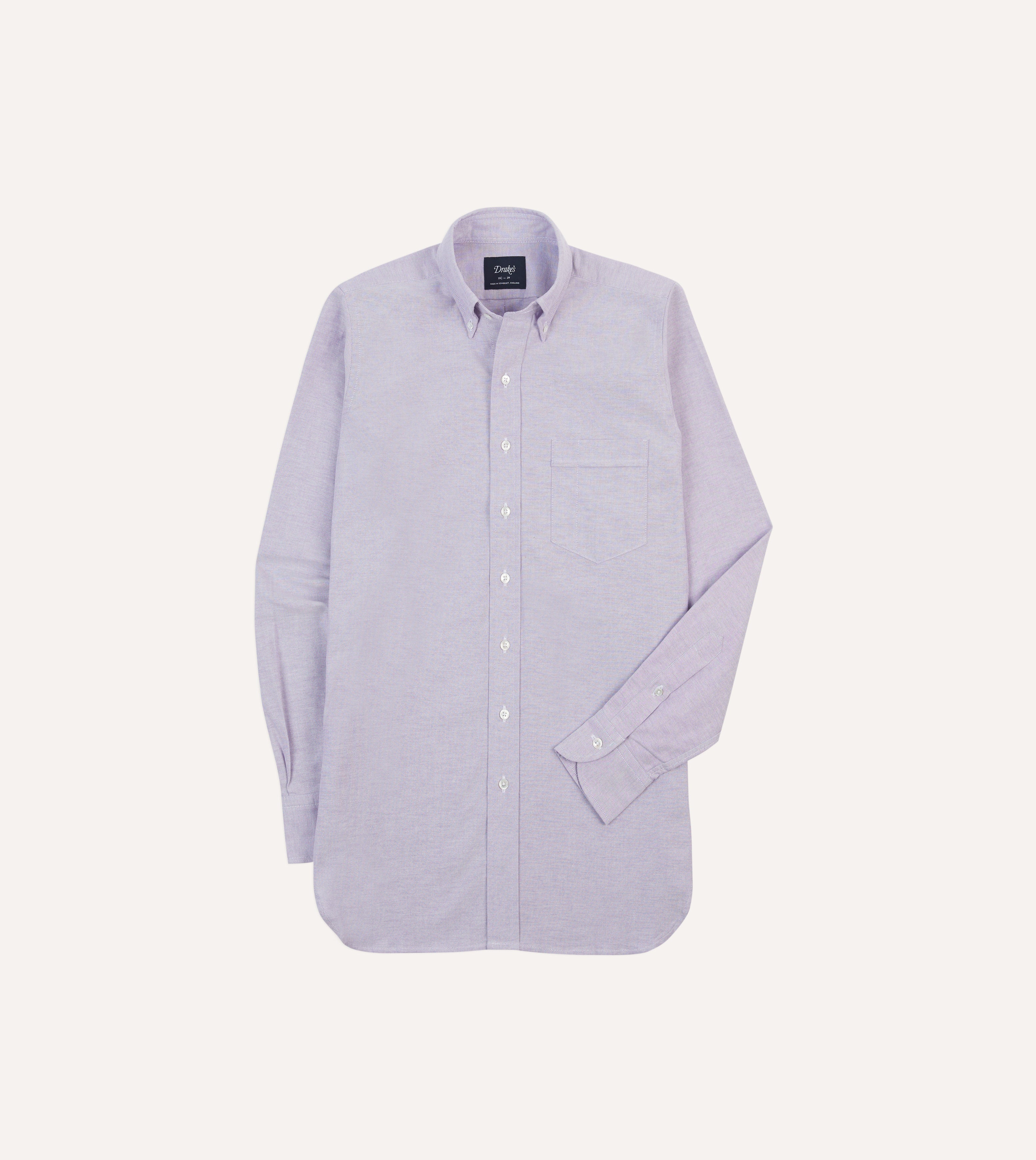 Lilac Cotton Oxford Cloth Button-Down Shirt Lilac Cotton Oxford Cloth Button-Down Shirt