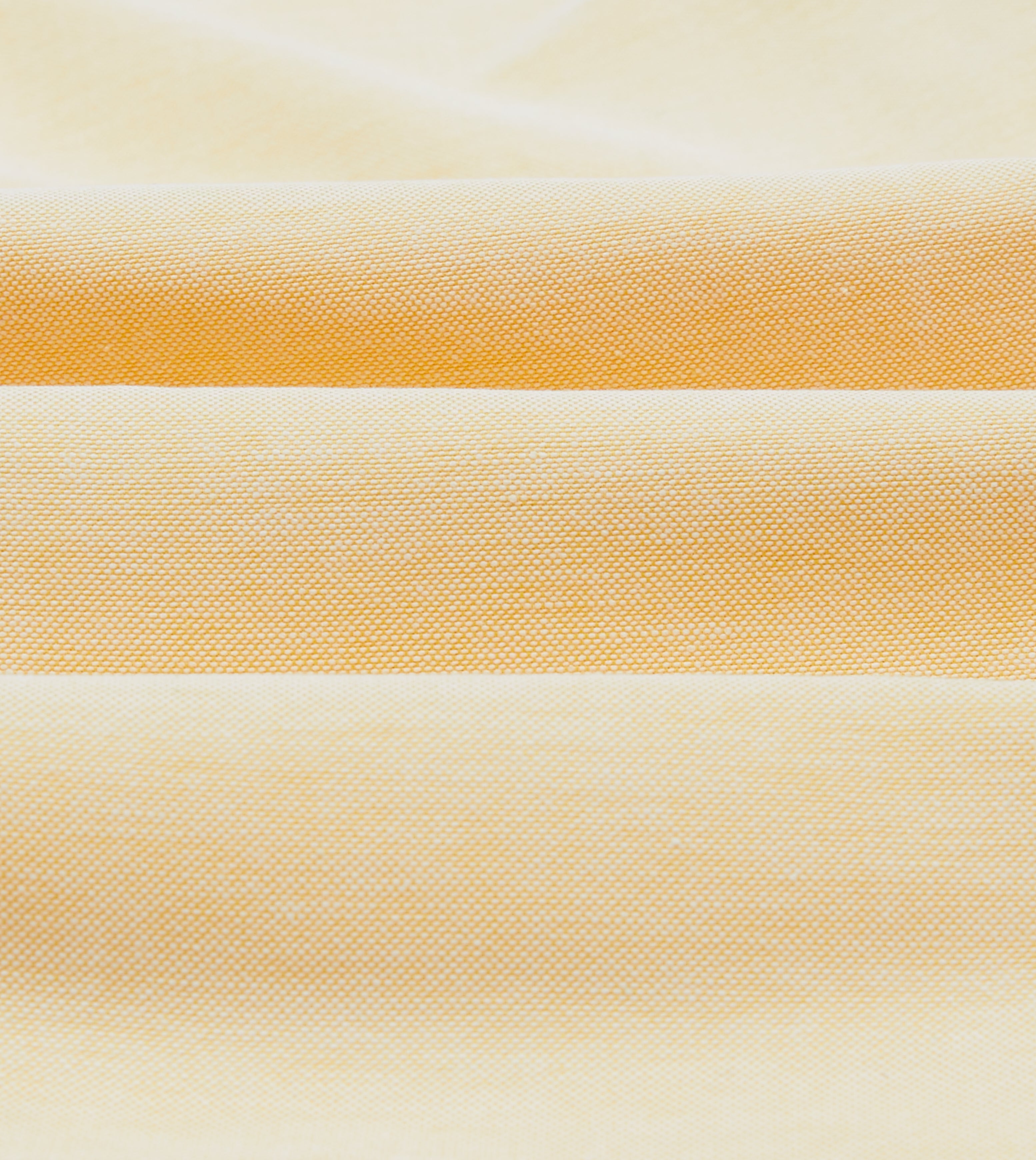 Yellow Cotton Oxford Cloth Button-Down Shirt