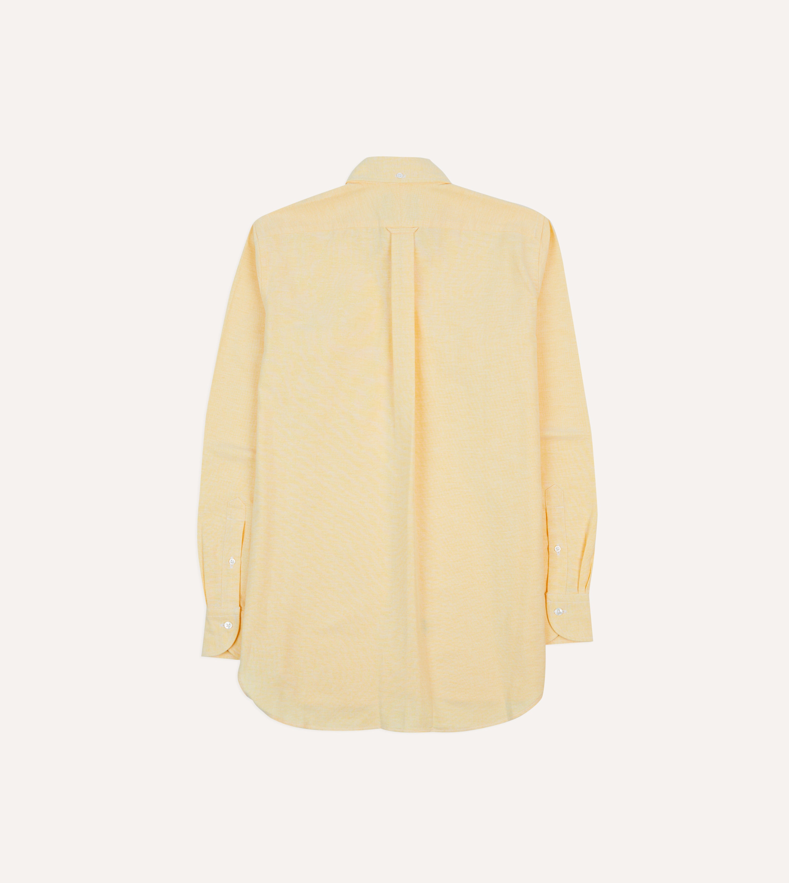 yellow button up dress shirt Men's Lemon Yellow 100% Linen Long Sleeve Shirt - Size 2XL