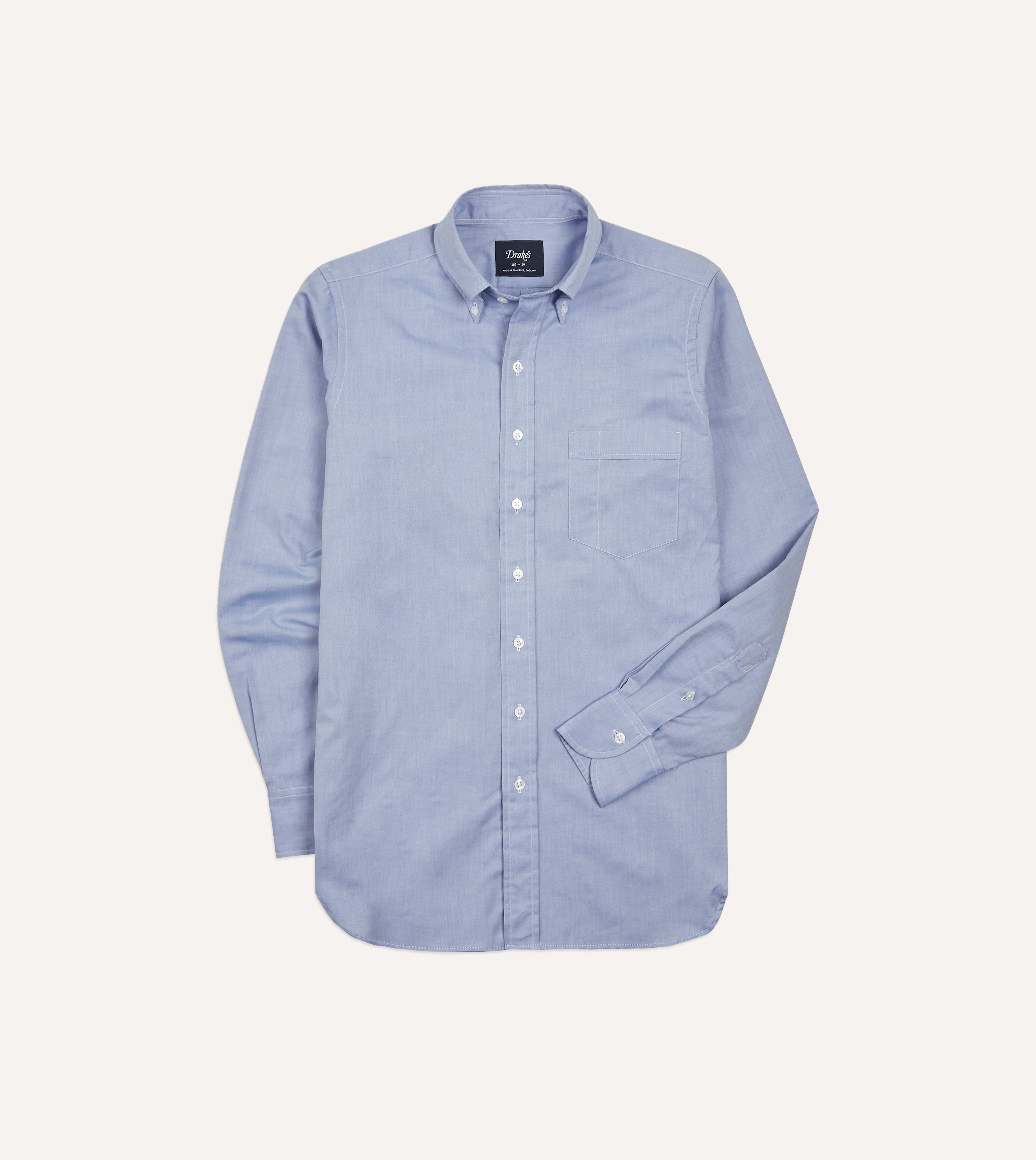 Navy Pinpoint Oxford Cotton Cloth Button-Down Shirt Navy Pinpoint Oxford Cotton Cloth Button-Down Shirt