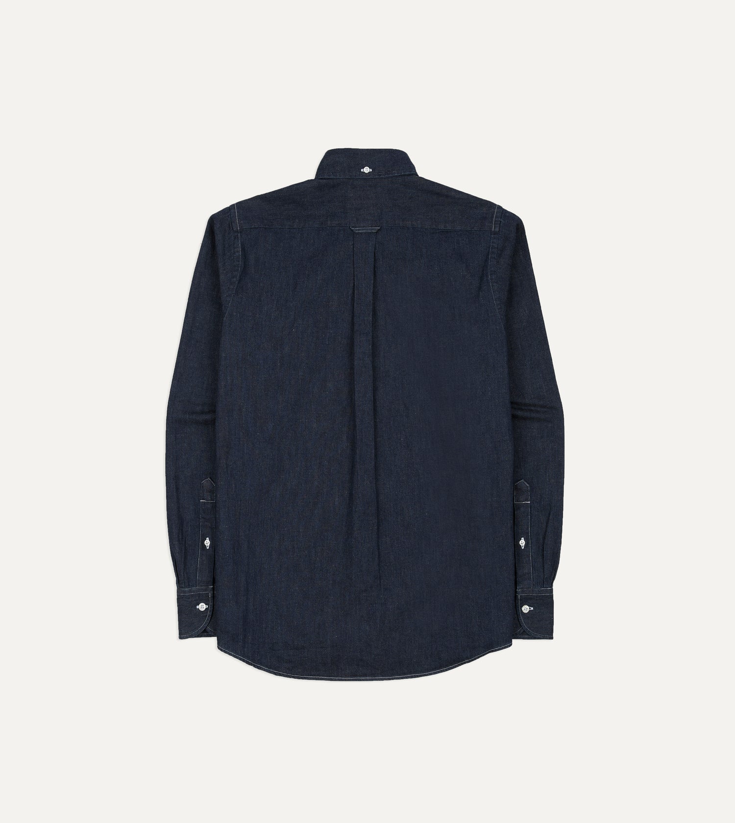 Indigo Rinse Denim Button-Down Shirt