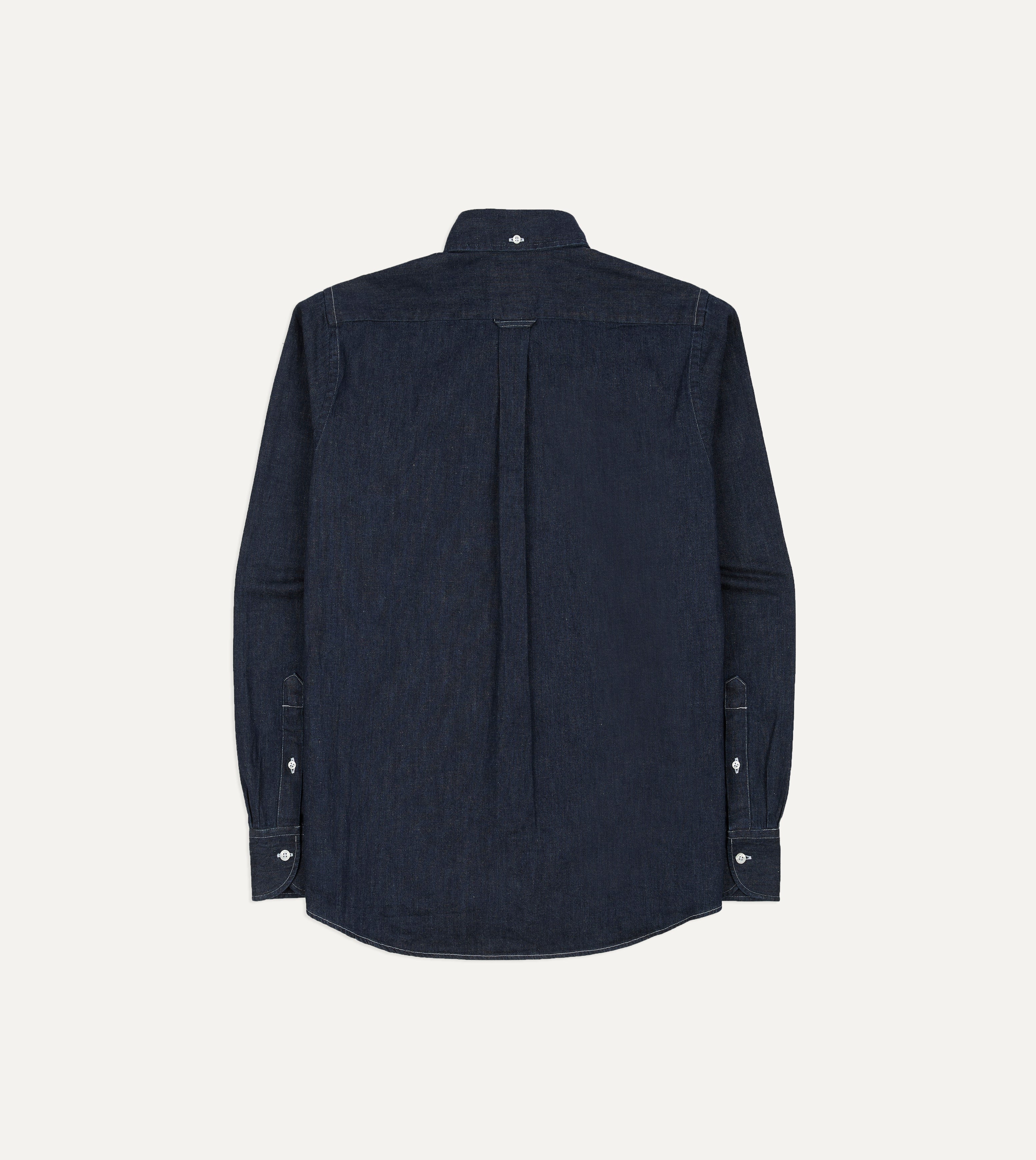 Indigo Rinse Denim Button-Down Shirt