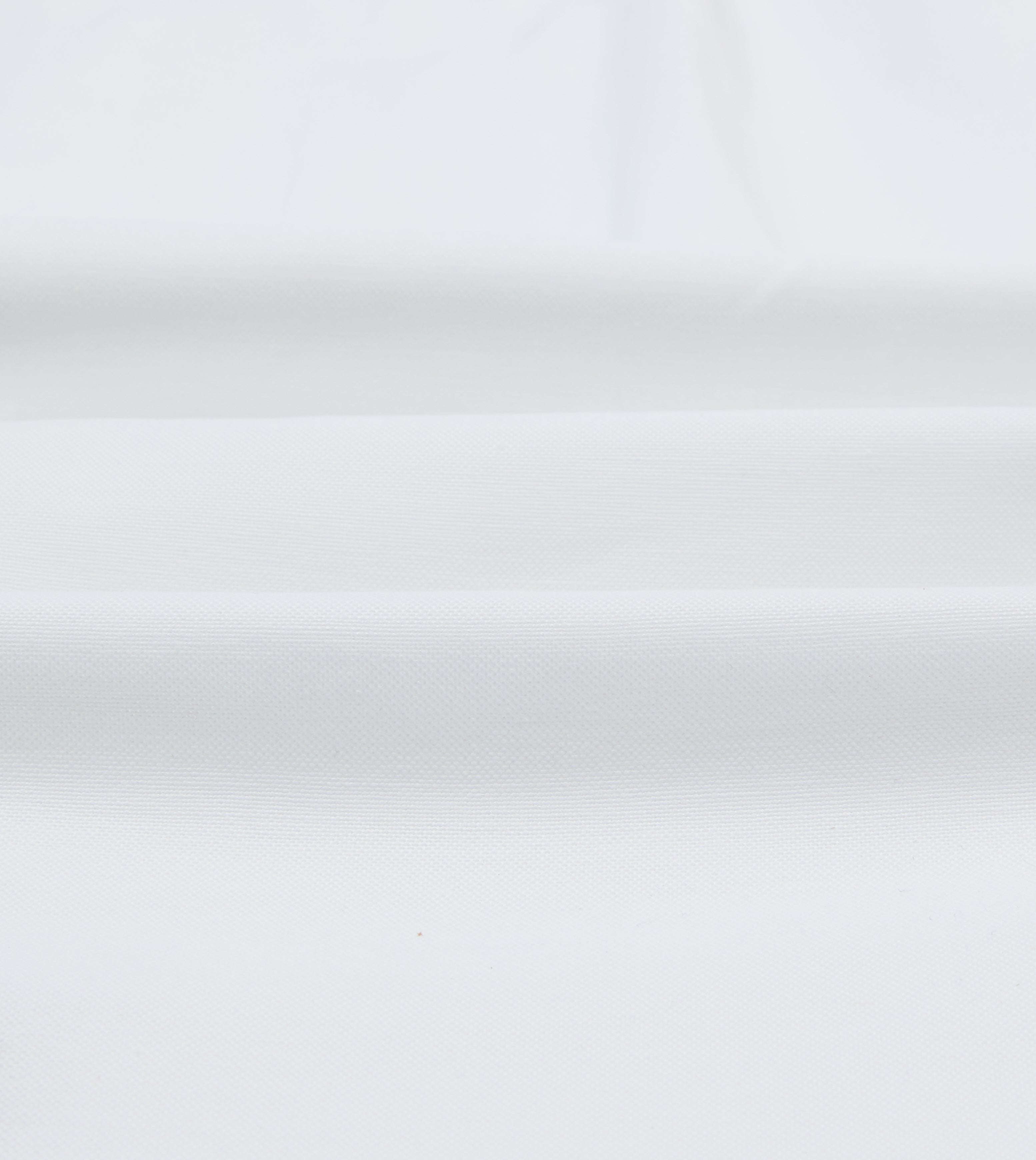 White Cotton Oxford Cloth Long Point Collar Shirt