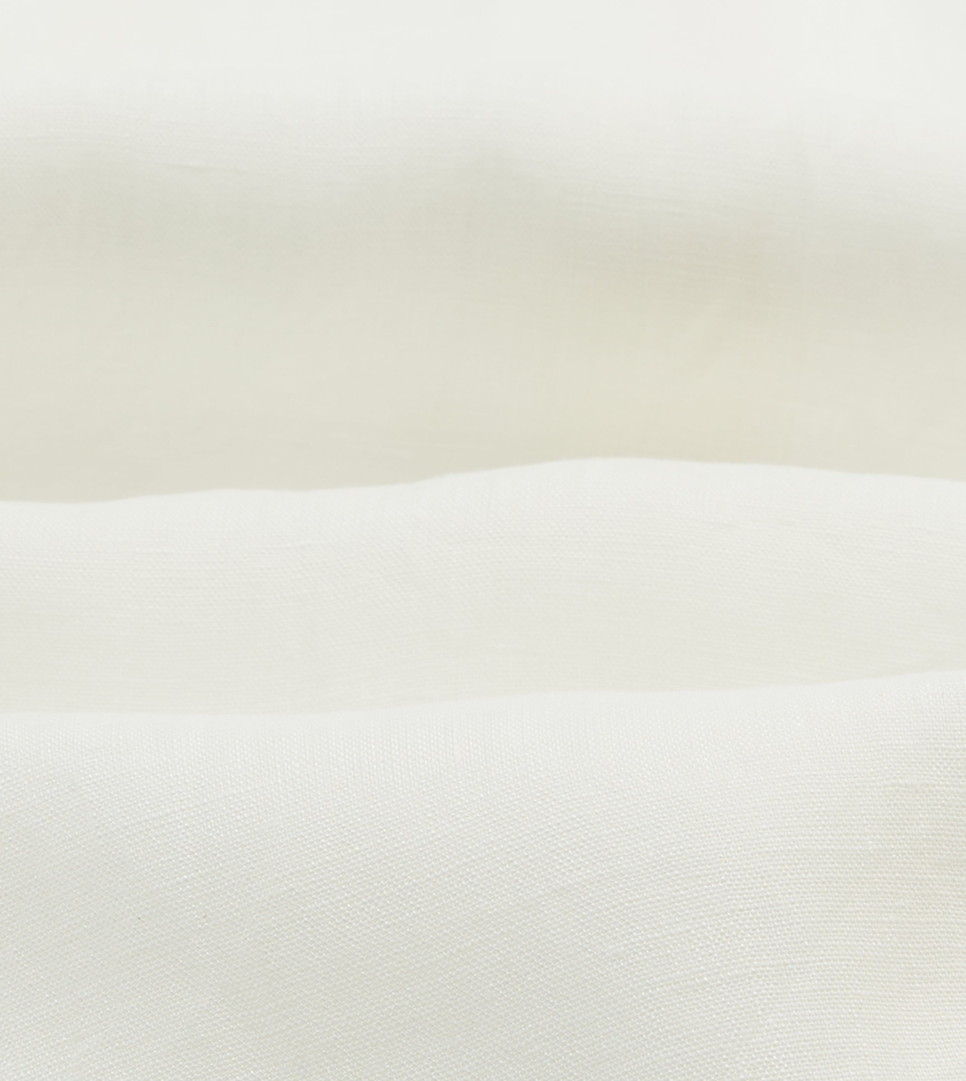 Ecru Linen Long Point Collar Shirt