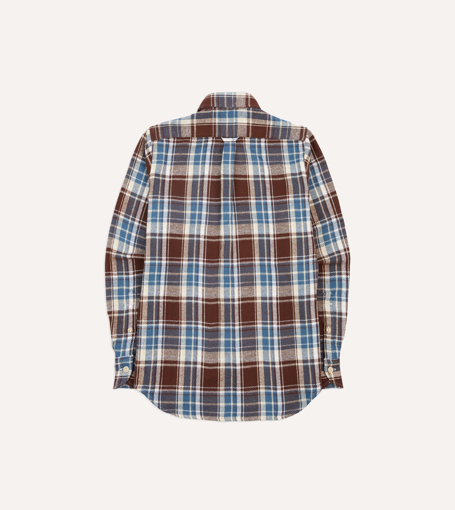 Blue Check Heavy Cotton Two-Pocket Work Shirt