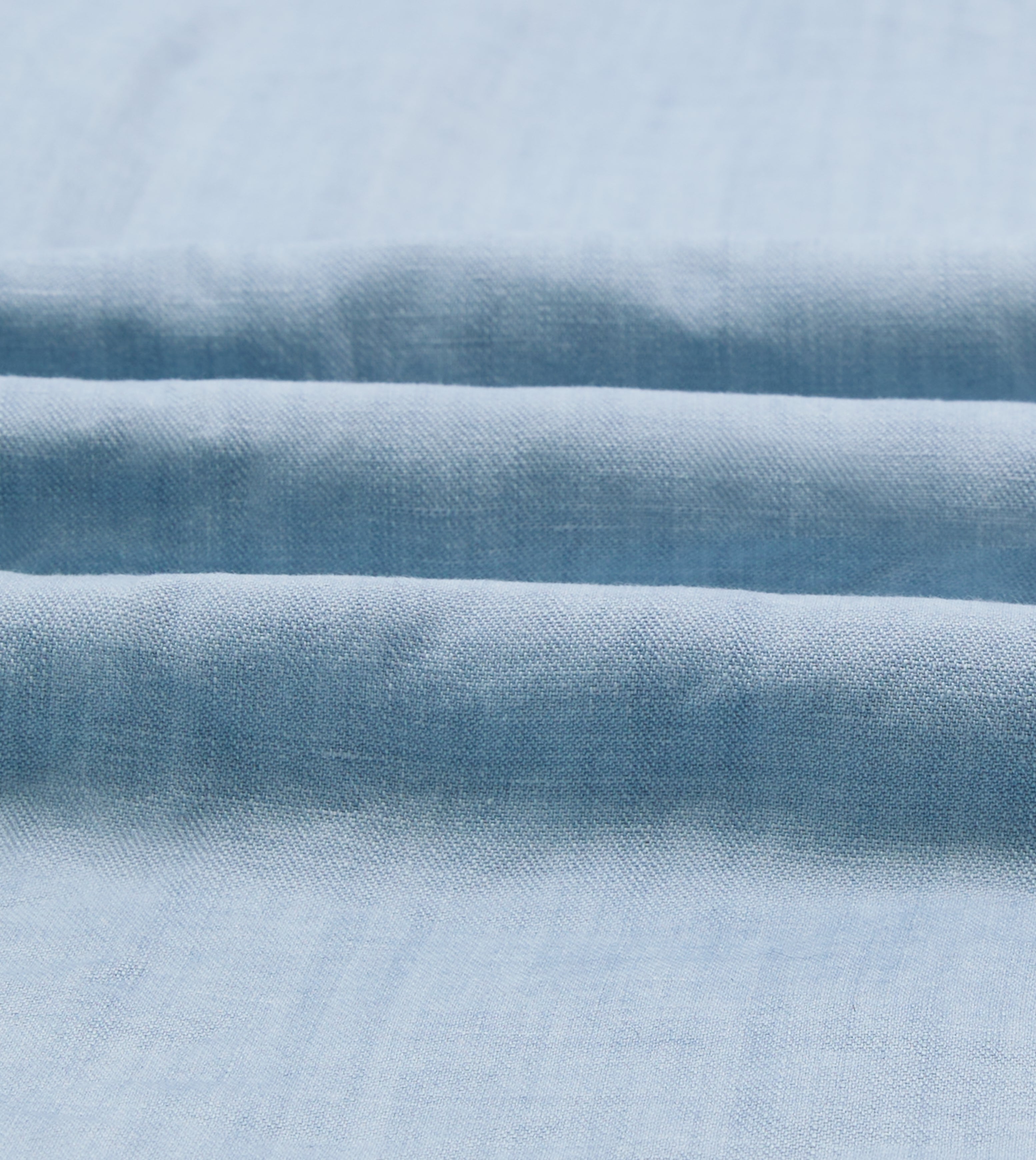 Bleach Wash Cotton-Linen Long Point Collar Work Shirt